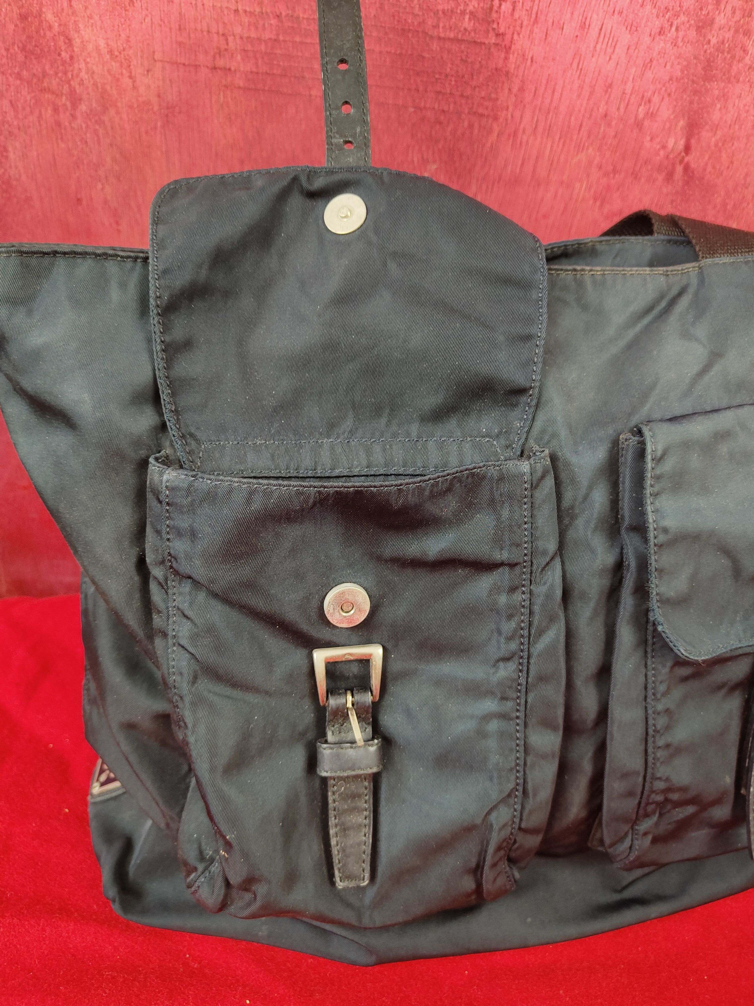 Prada Prada Tote shoulder Bag double pocket #SB013 Size ONE SIZE - 4 Thumbnail