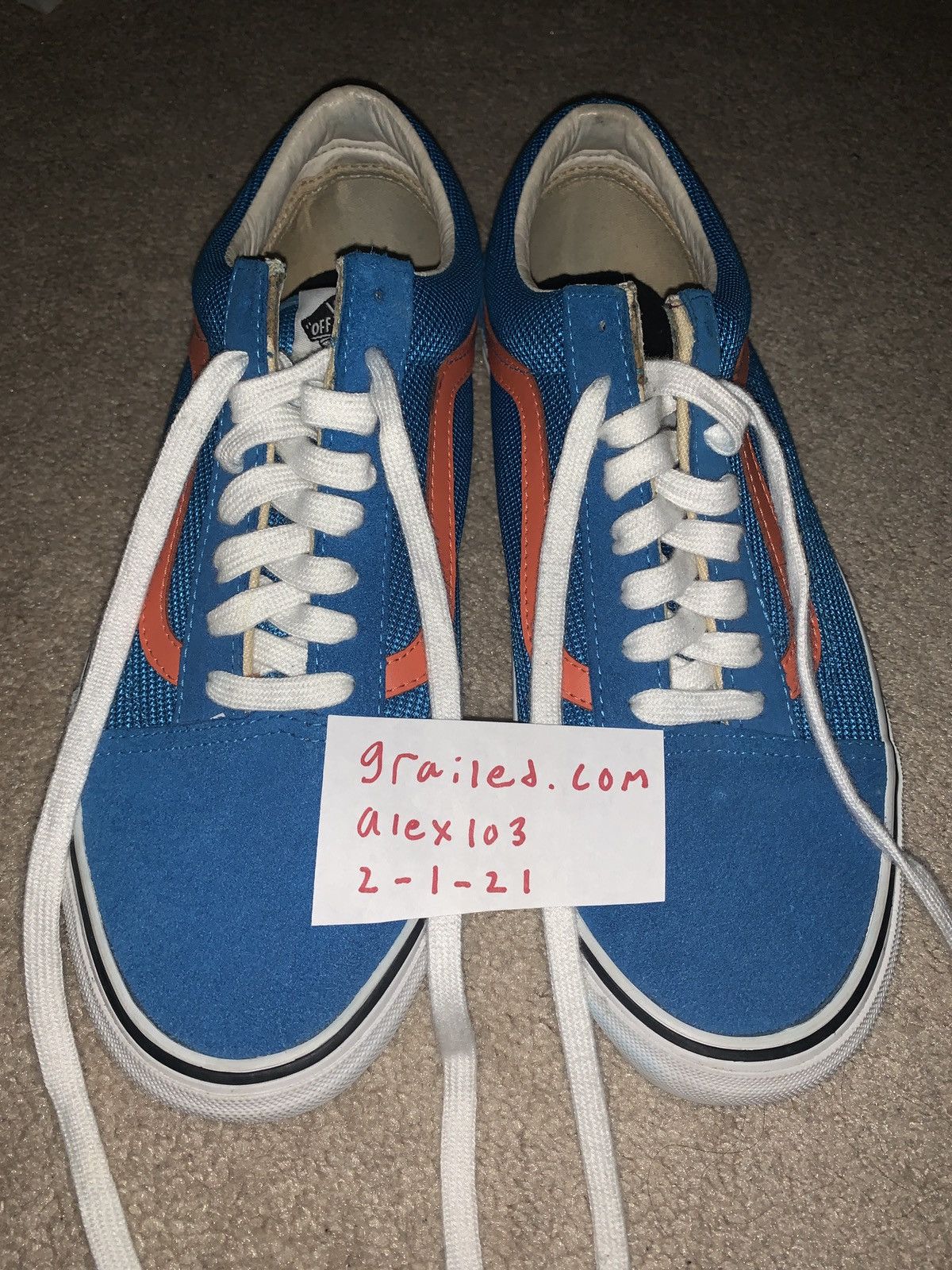 Supreme × Vans Supreme Vans Blue Old Skool Shoes SS 11 Size US 10 / EU 43 - 6 Thumbnail