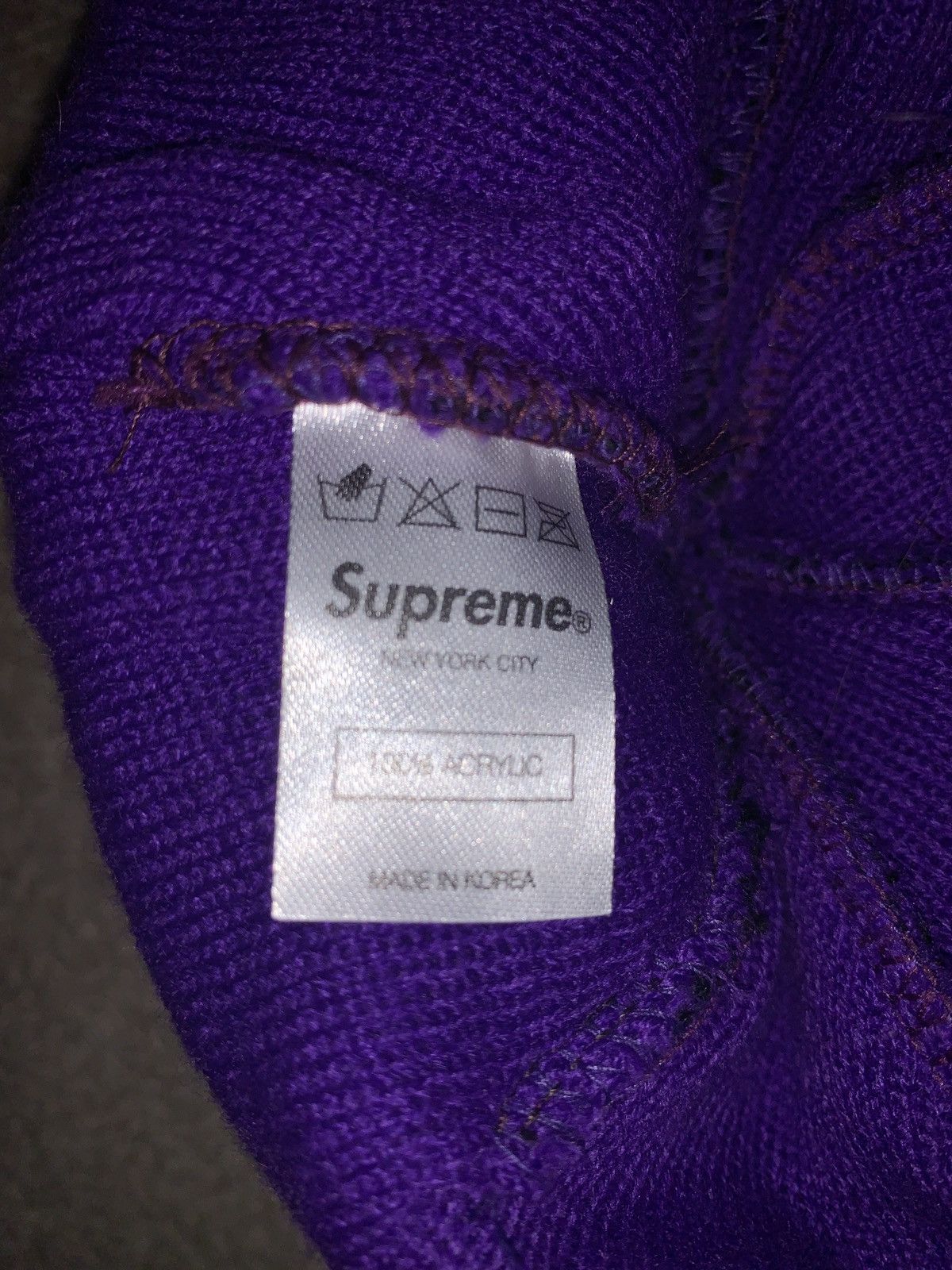 Supreme Supreme 2012 F/W Rose Beanie Purple Size ONE SIZE - 2 Thumbnail