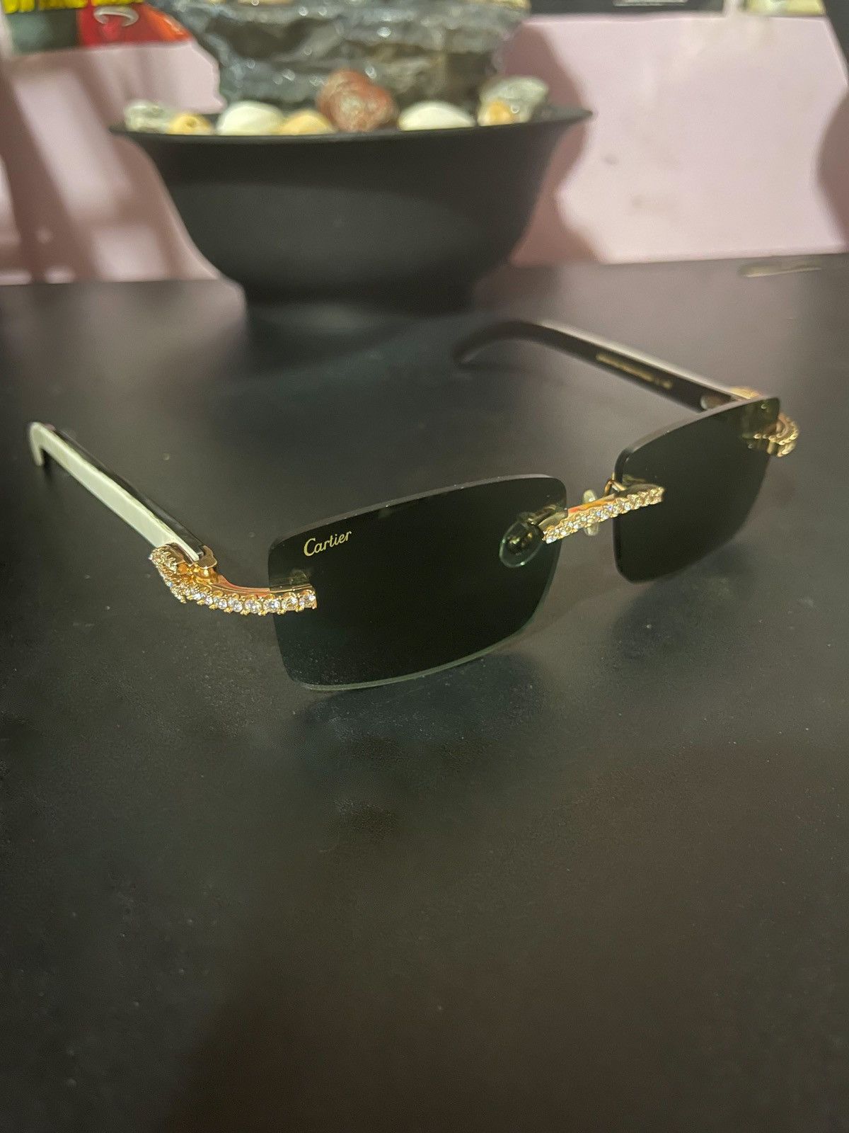 Buffs sunglasses with diamonds deals