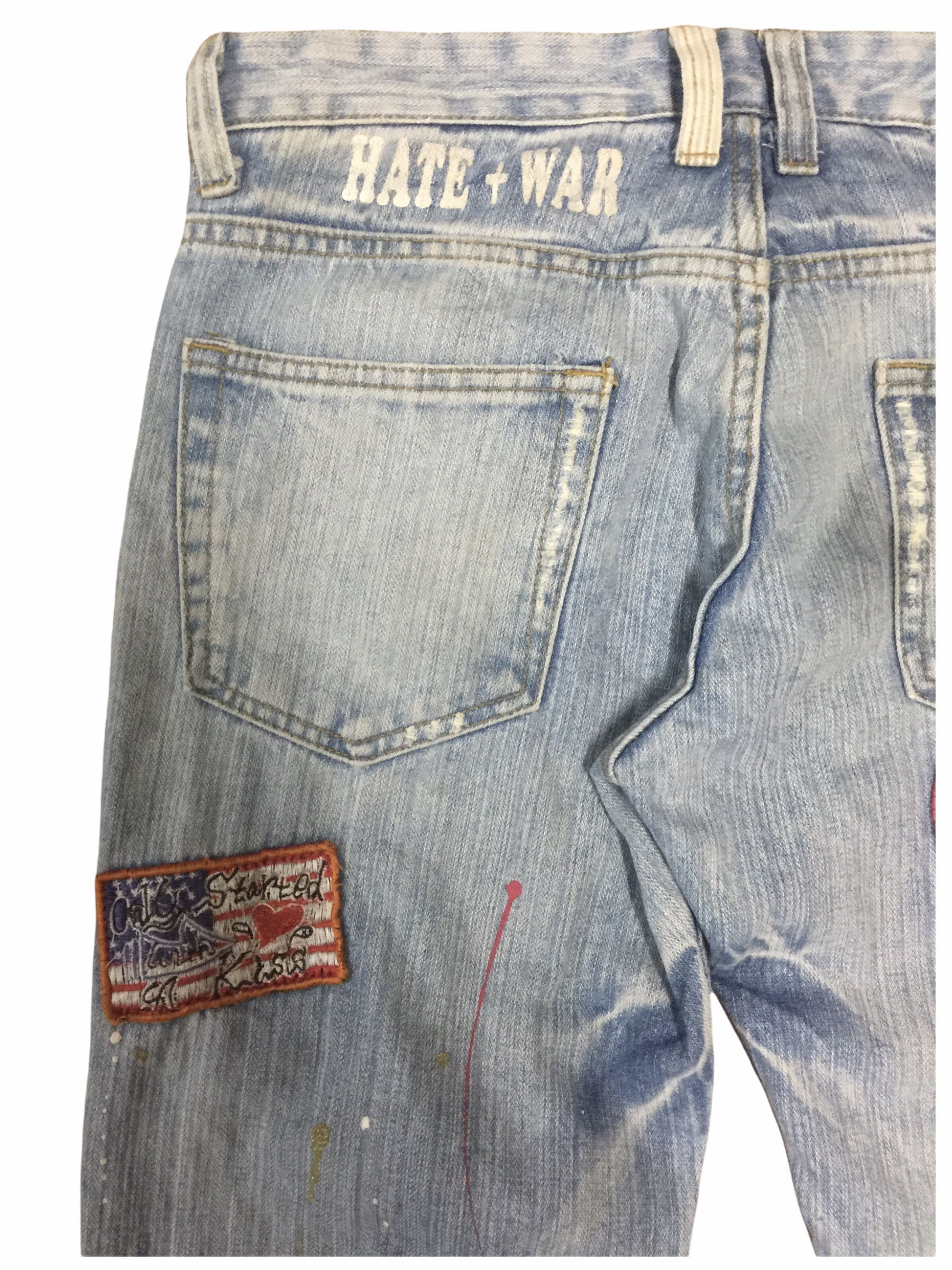 Japanese Brand Splattered And Distressed Jeans lnspired Number Nine Size US 32 / EU 48 - 9 Thumbnail
