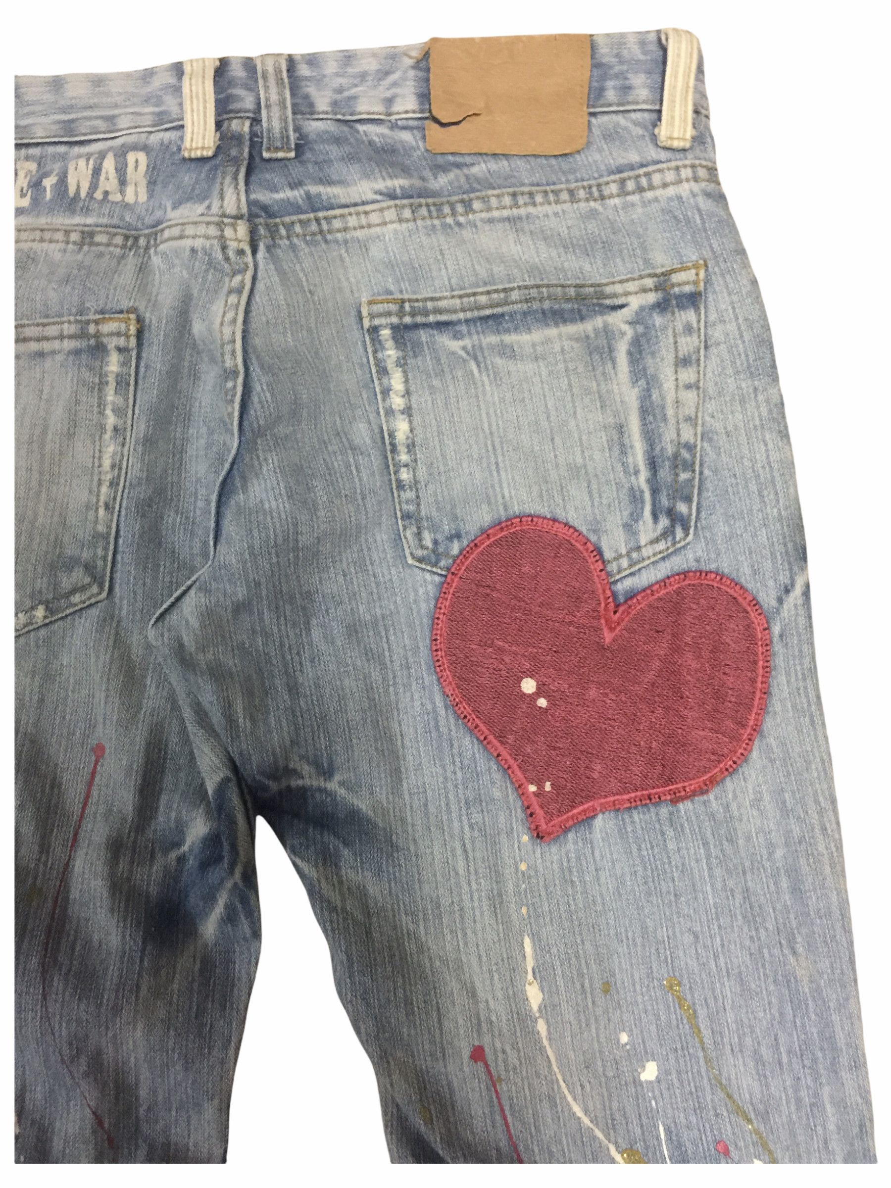 Japanese Brand Splattered And Distressed Jeans lnspired Number Nine Size US 32 / EU 48 - 10 Thumbnail