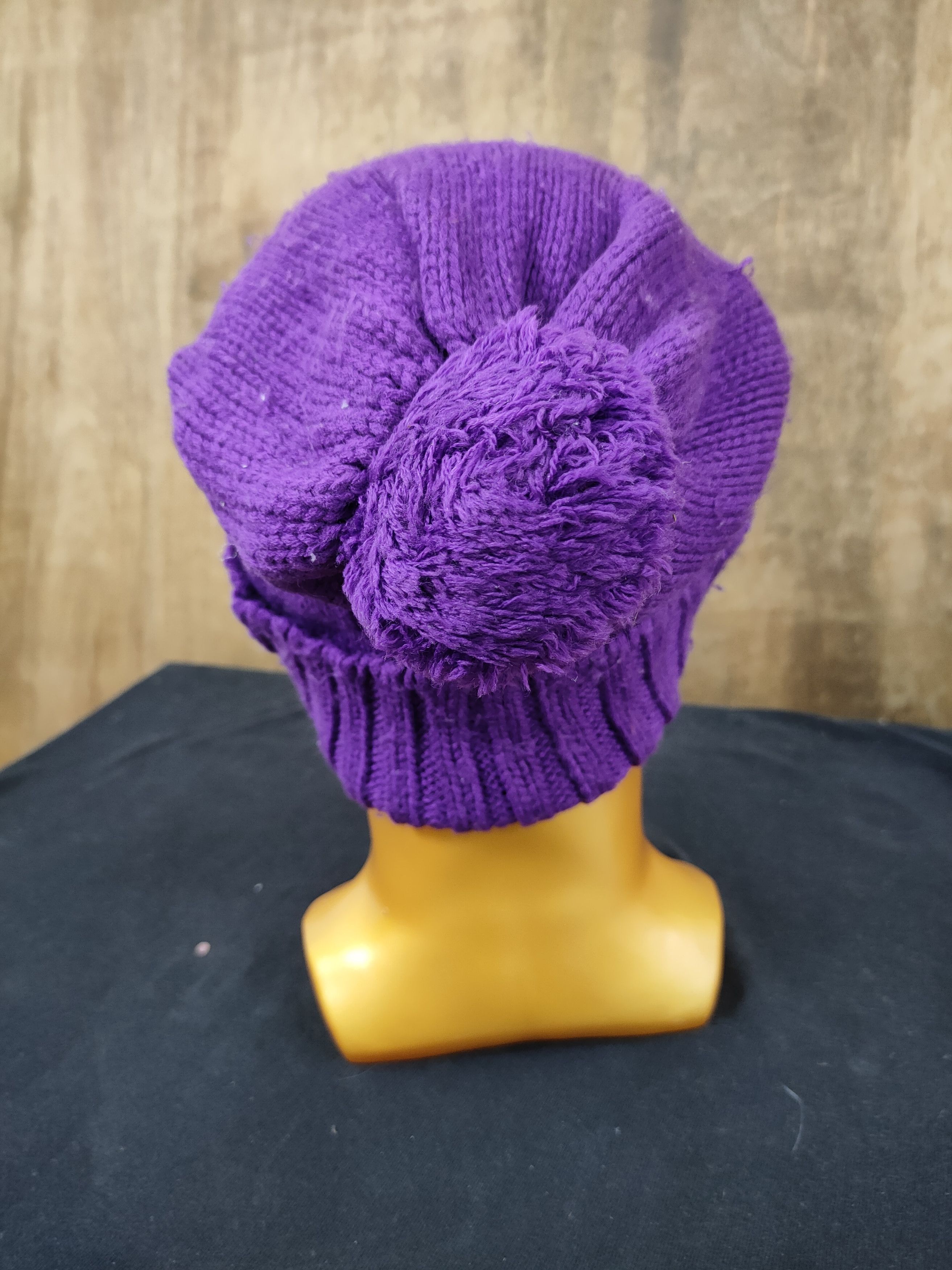 Designer × Japanese Brand Hemp diamond purple distressed beanie snowcap Size ONE SIZE - 3 Thumbnail