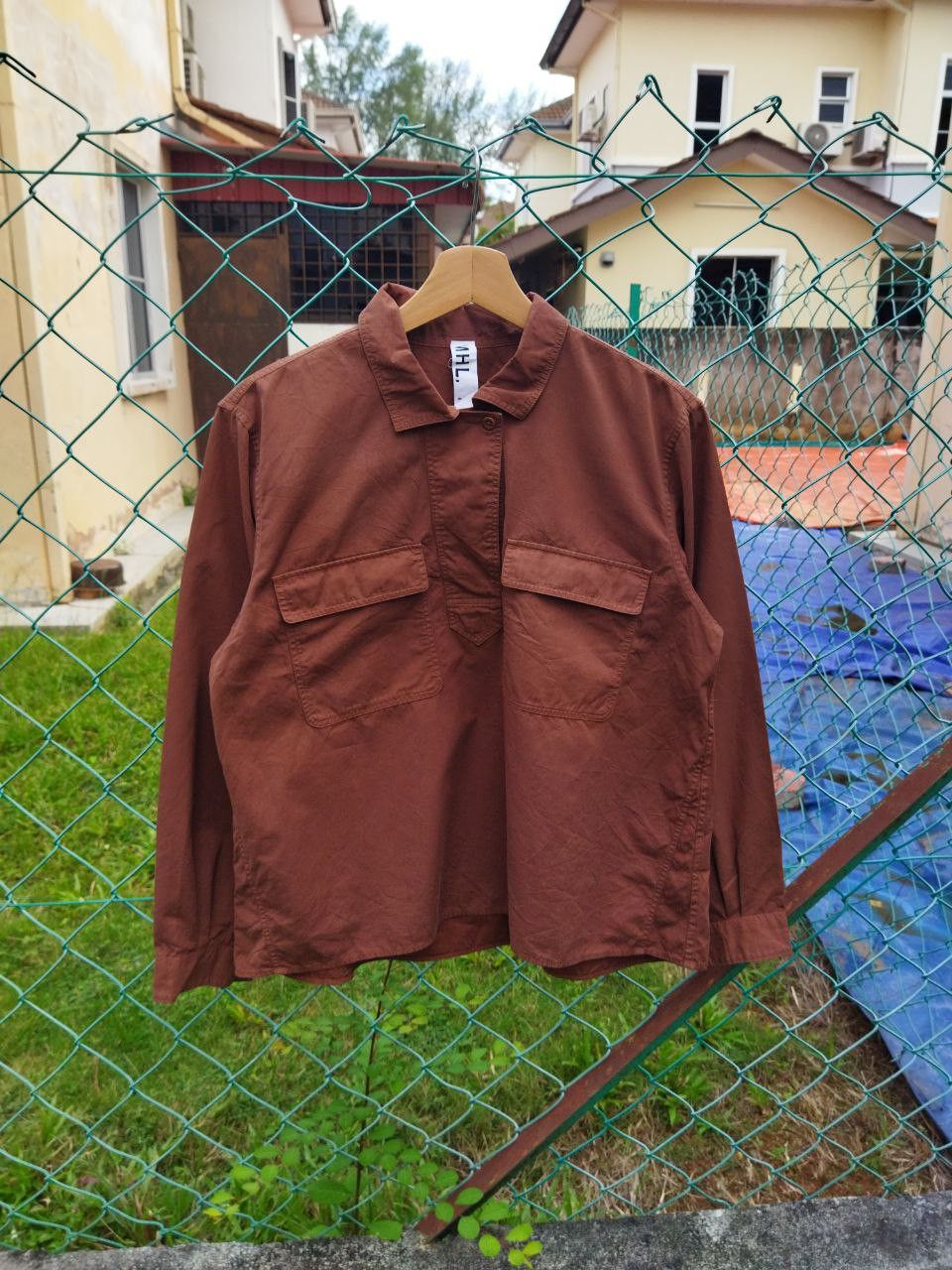 Margaret Howell Cropped Shirt Blous