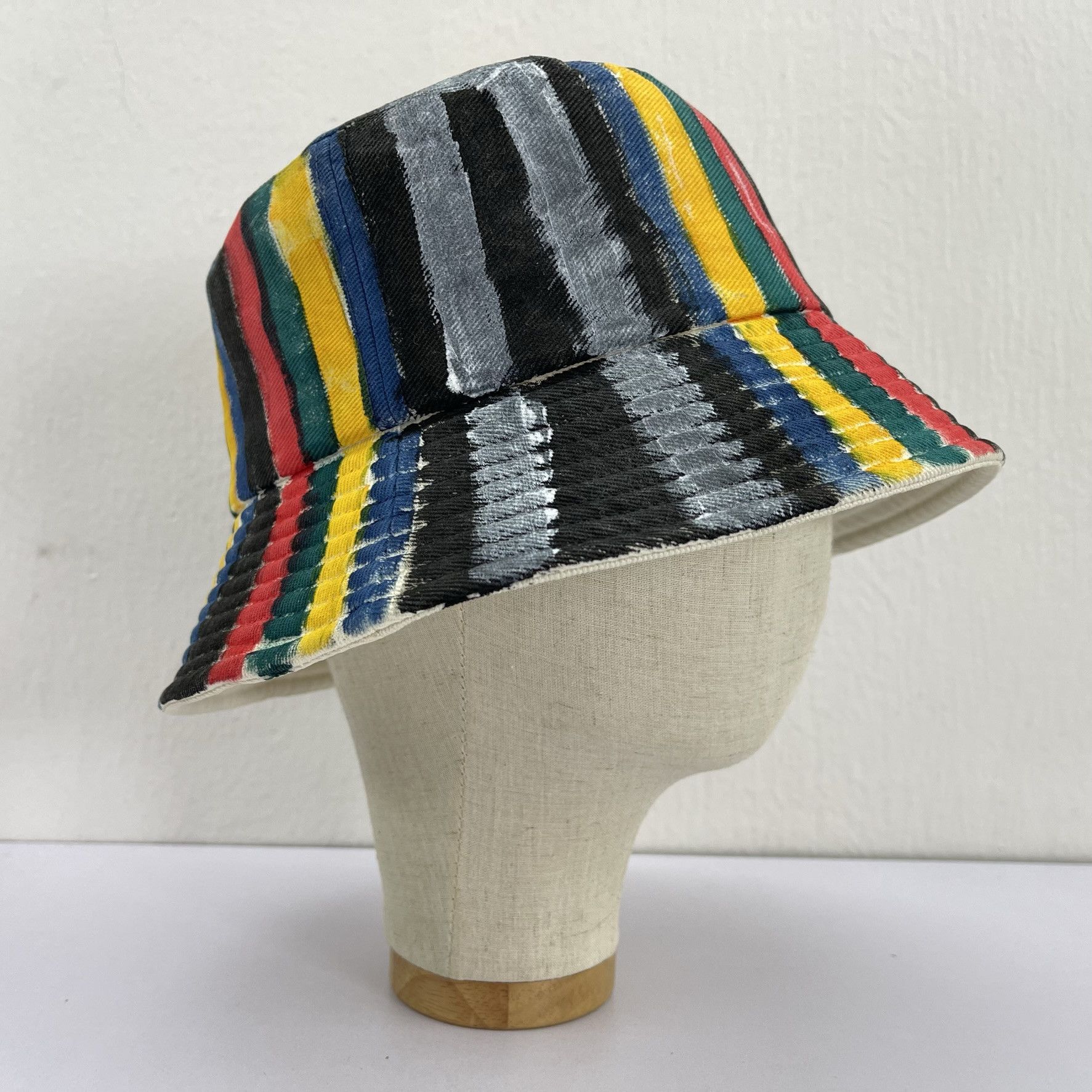 Vintage Unknown Custom Made Painted Bucket Hats-BH4190 Size ONE SIZE - 4 Thumbnail