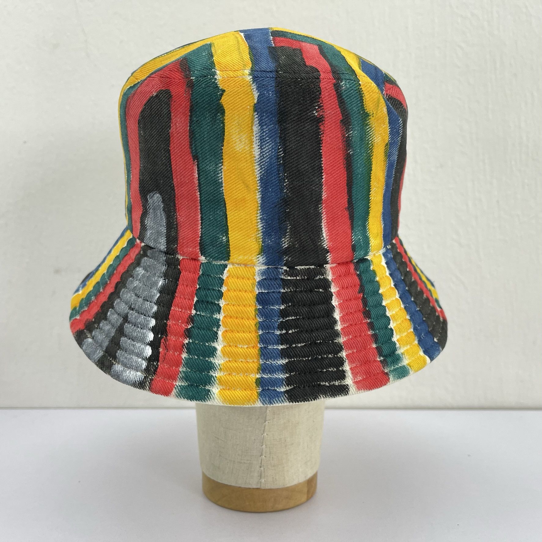 Vintage Unknown Custom Made Painted Bucket Hats-BH4190 Size ONE SIZE - 5 Thumbnail