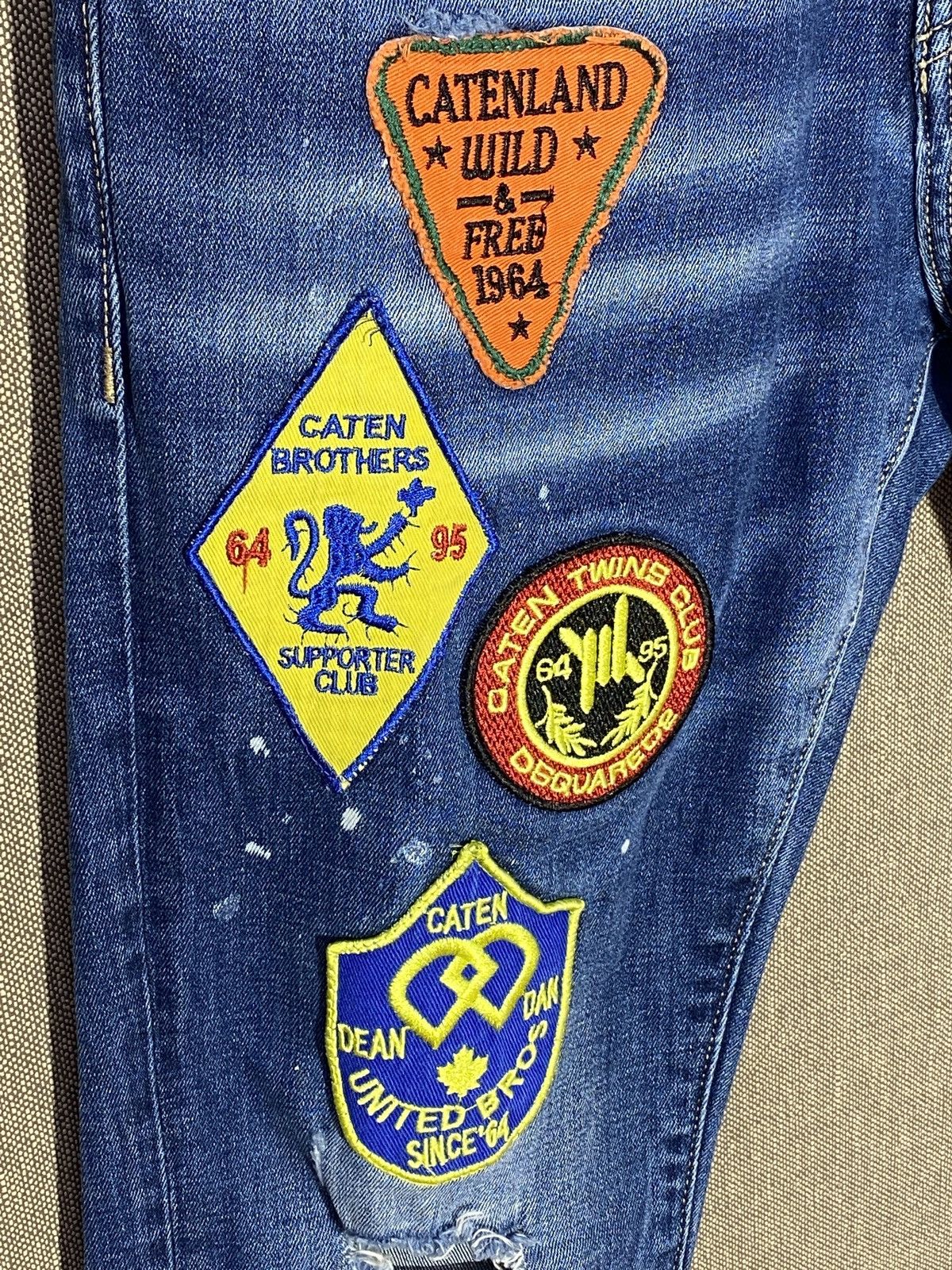 Dsquared2 Dsquared2 Distressed Denim Caten Twins Patches Jeans Size 46 Size US 30 / EU 46 - 3 Thumbnail