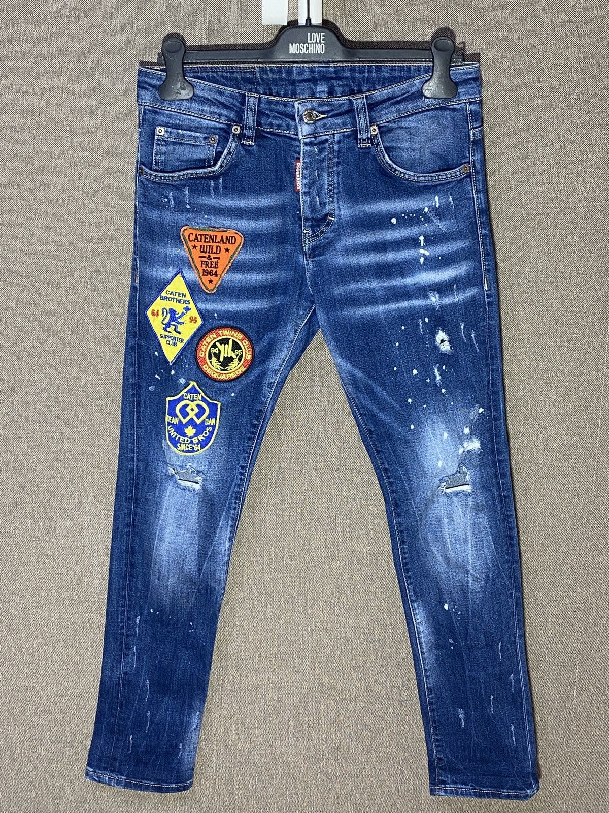 Dsquared2 Dsquared2 Distressed Denim Caten Twins Patches Jeans Size 46 Size US 30 / EU 46 - 1 Thumbnail
