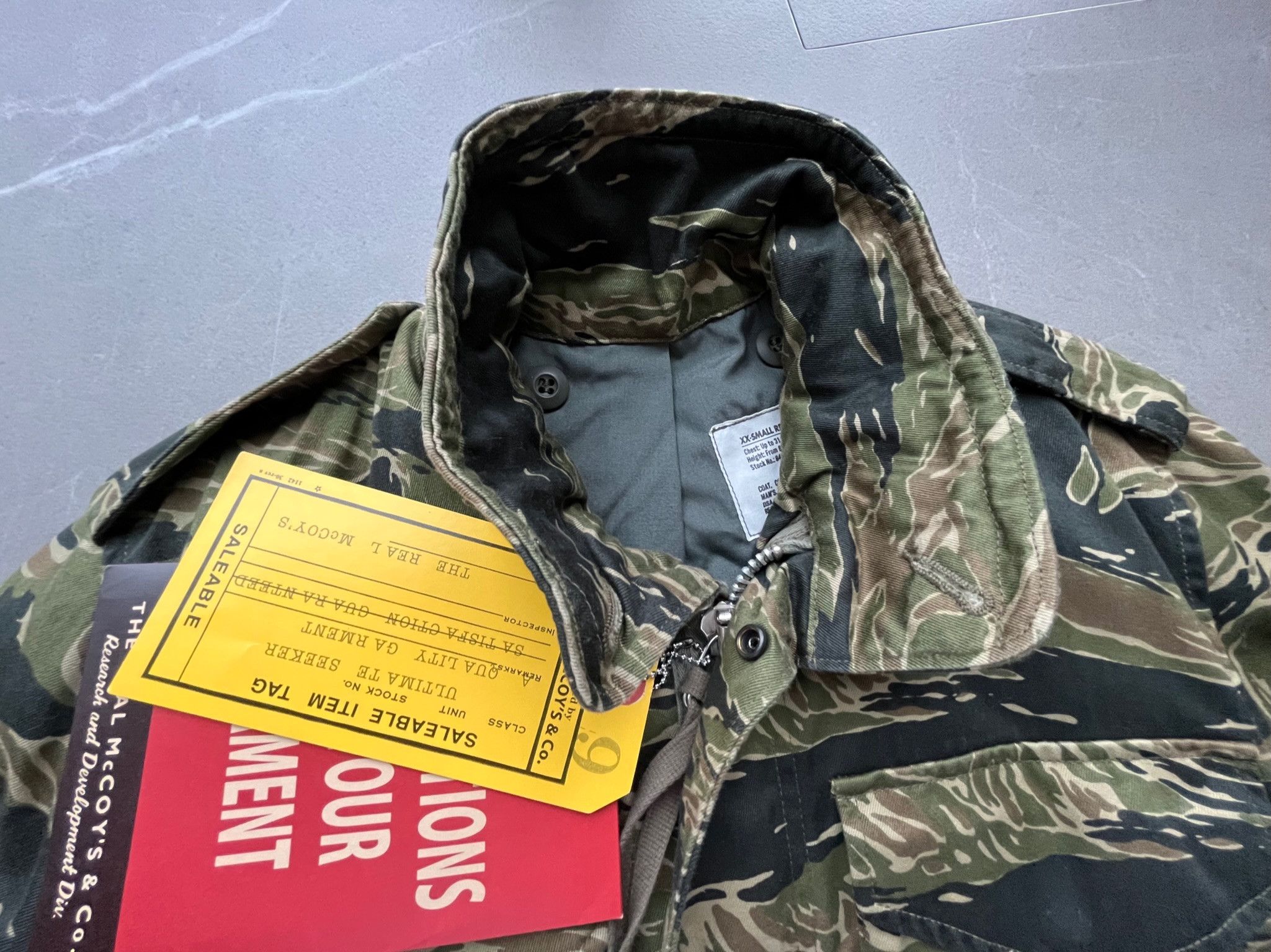 The Real McCoy's The Real Mccoys Japan Made TADPOLE Camouflage Army Jacket Size US XXS / EU 40 - 16 Thumbnail
