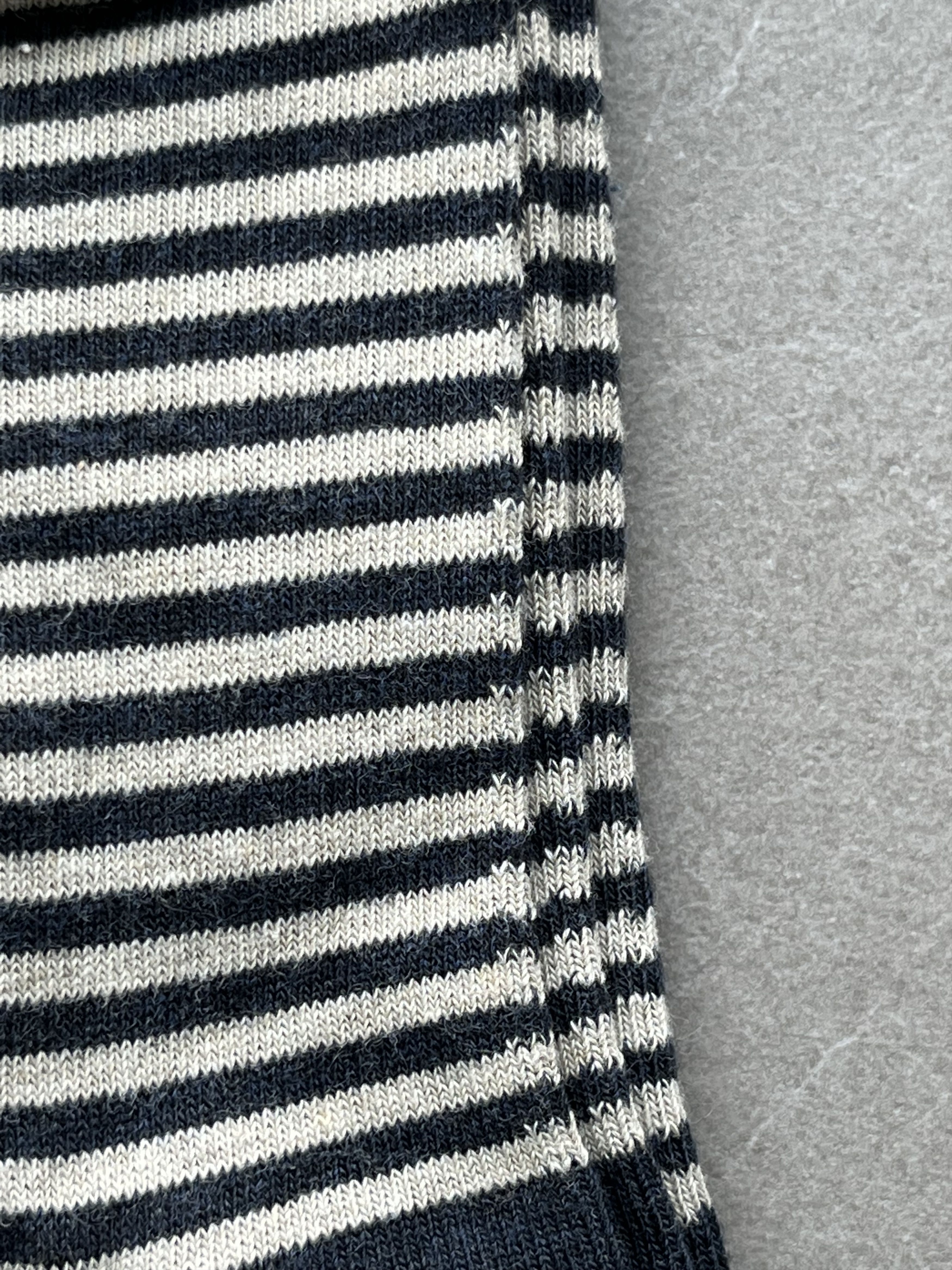 Muji MUJI Japan Cotton Mens Artist Minimal Stripe Socks x 2 pairs Size ONE SIZE - 4 Thumbnail