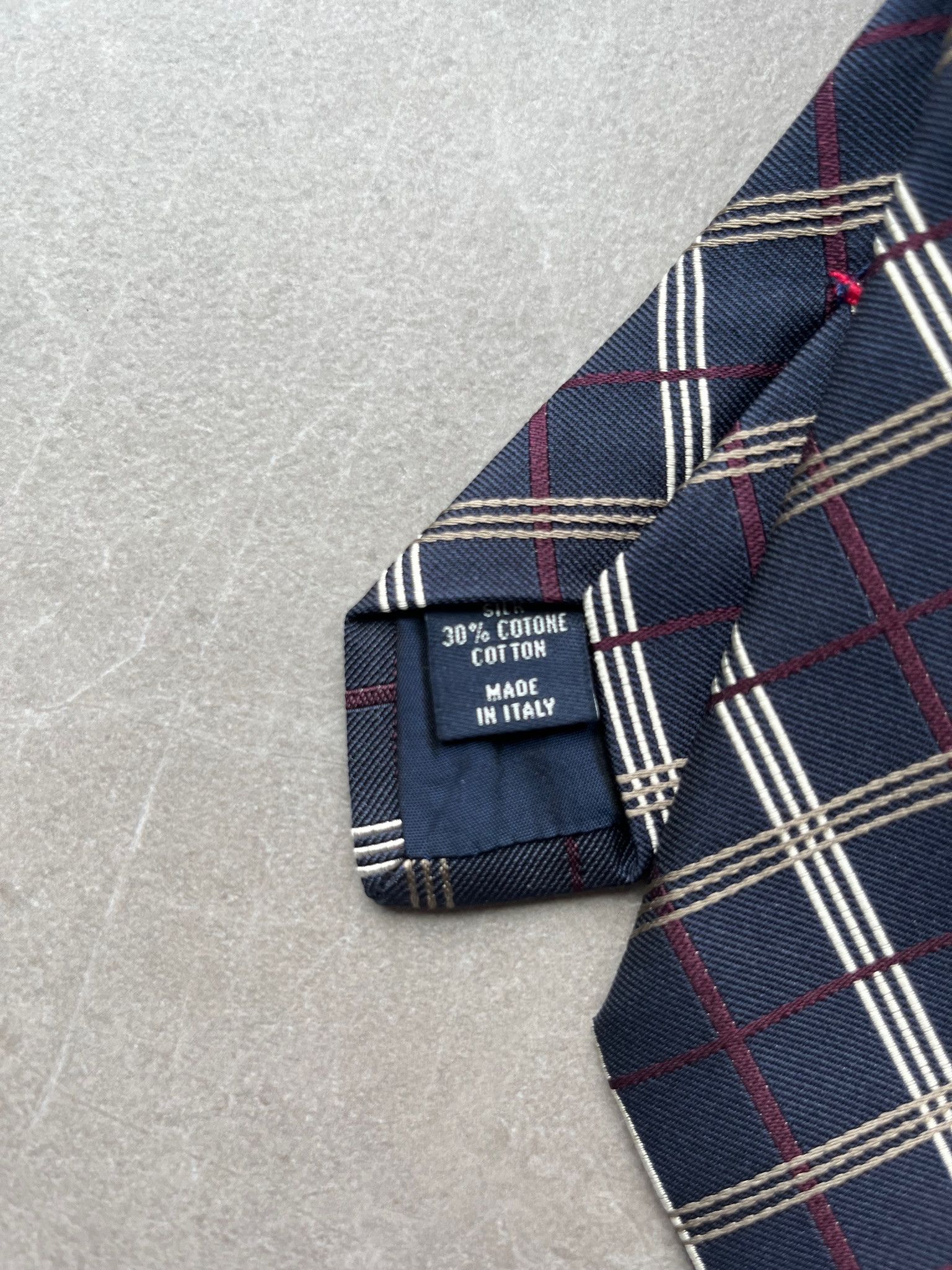 Altea Altea Milano Italy Made Mens Checker Ivy League Neck Tie Size ONE SIZE - 3 Thumbnail