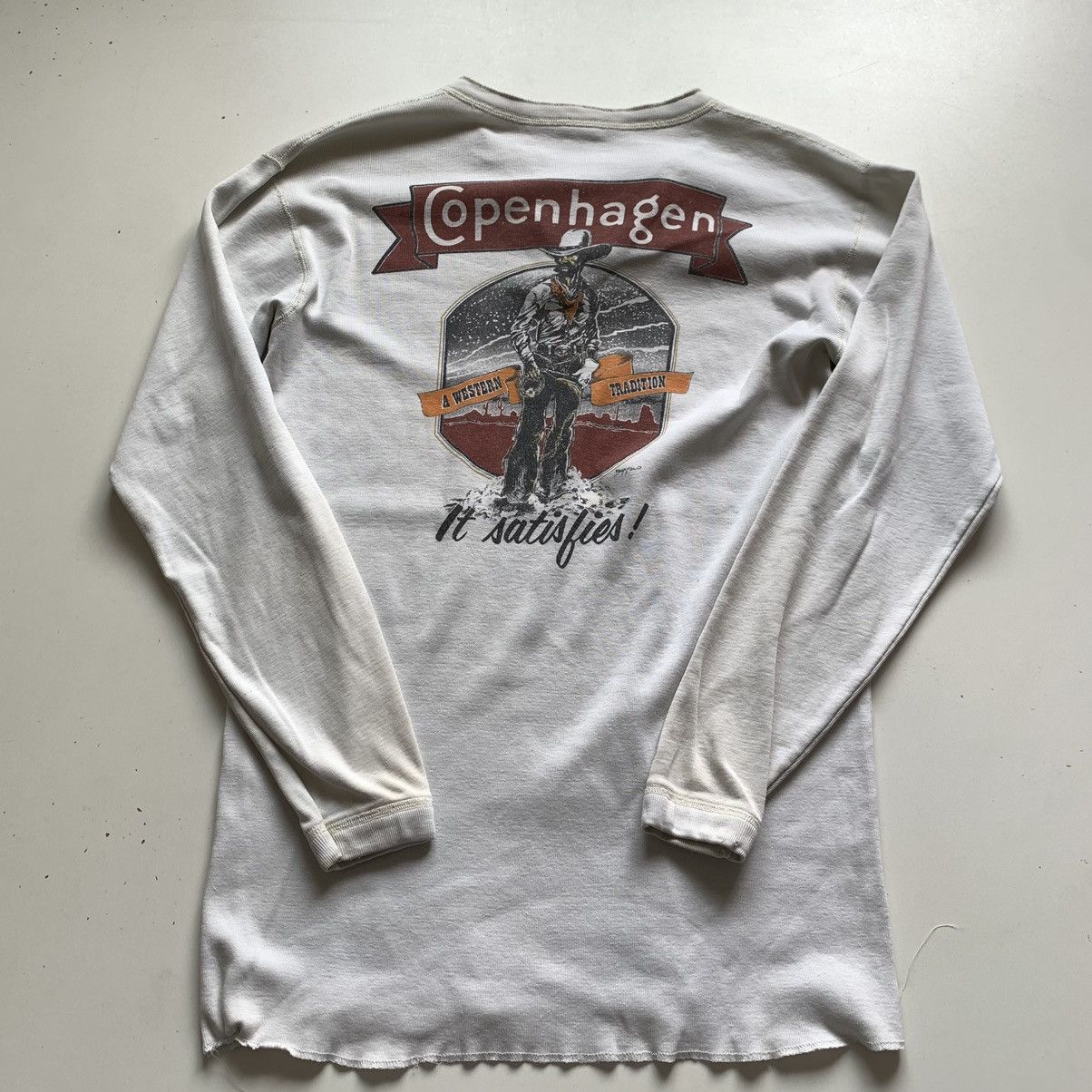 Vintage Vintage 80s 90s Copenhagen chewing tobacco long sleeve shirt