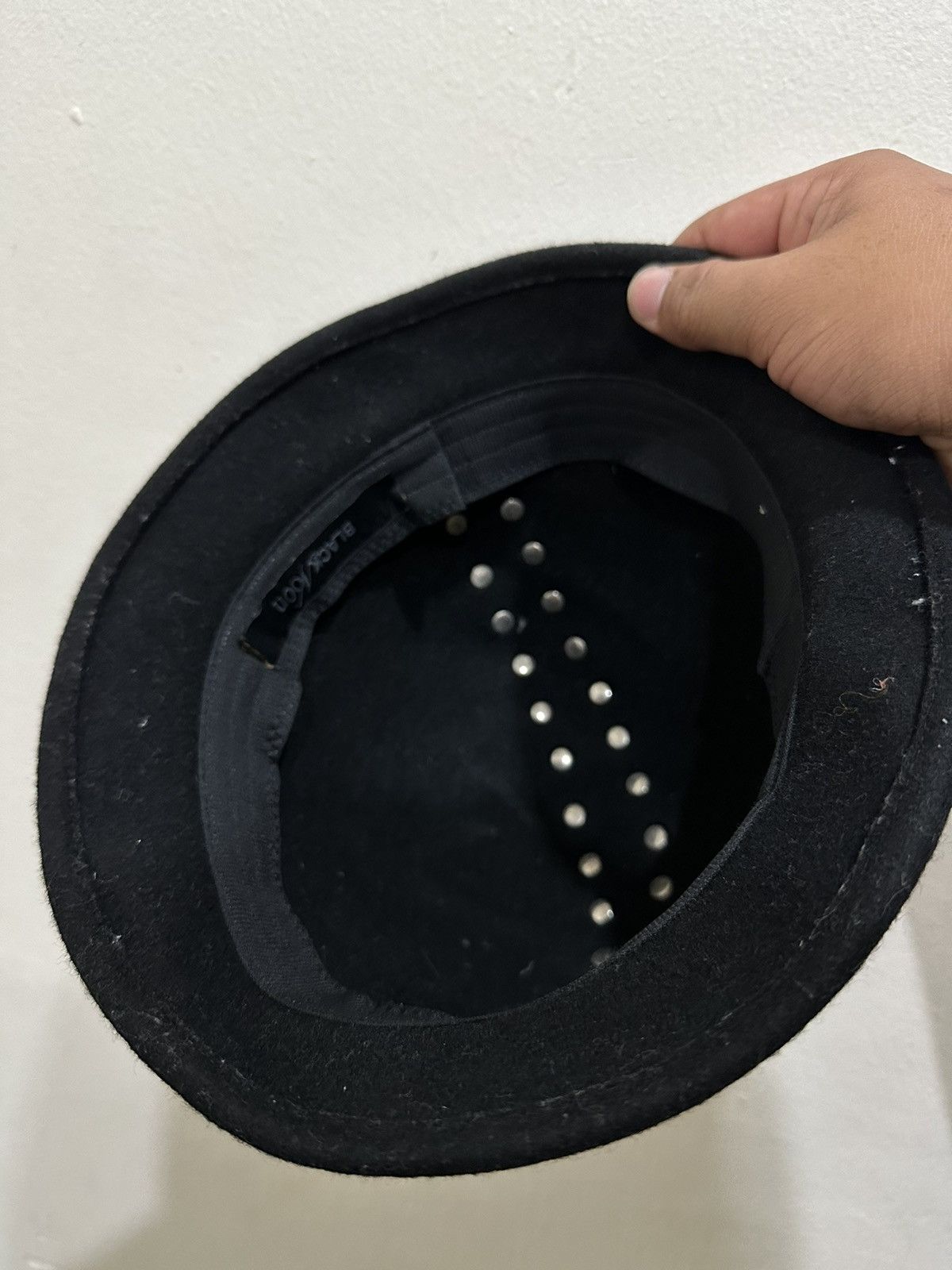 Japanese Brand Spike Studs Punk Black Noon Japan Hat Size ONE SIZE - 7 Thumbnail