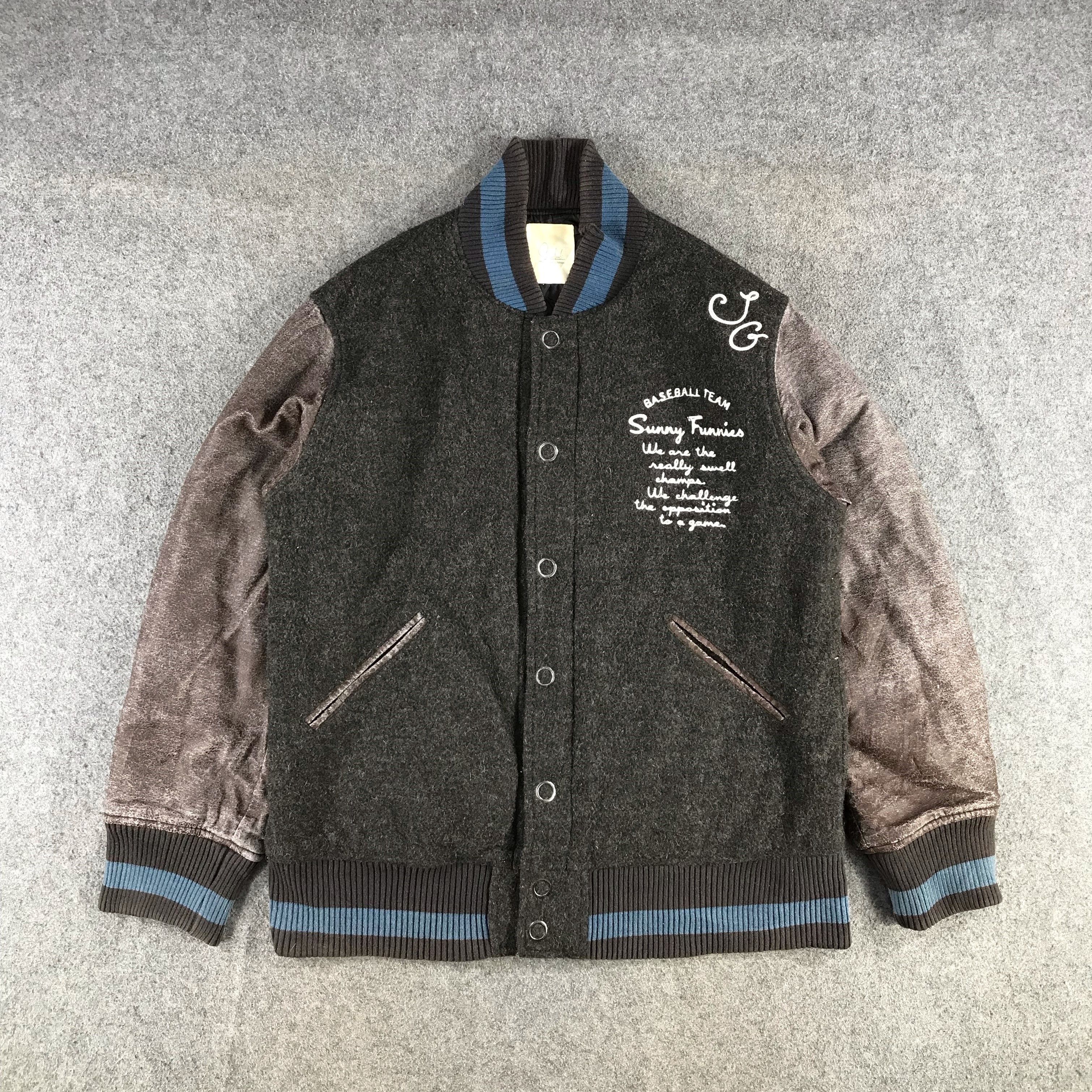 Japanese Brand Sunny Clouds Felissimo Baseball Varsity Jacket JC45 Size US L / EU 52-54 / 3 - 1 Thumbnail
