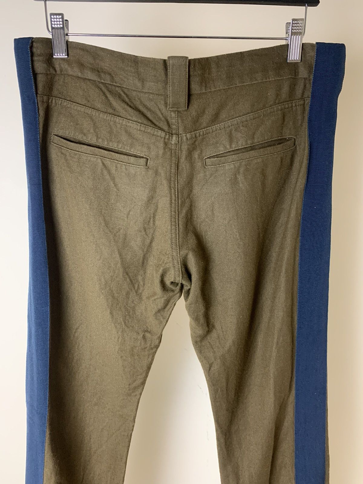 Haider Ackermann Haider Ackermann Brown Blue Side Stripe Trousers Size US 30 / EU 46 - 6 Thumbnail