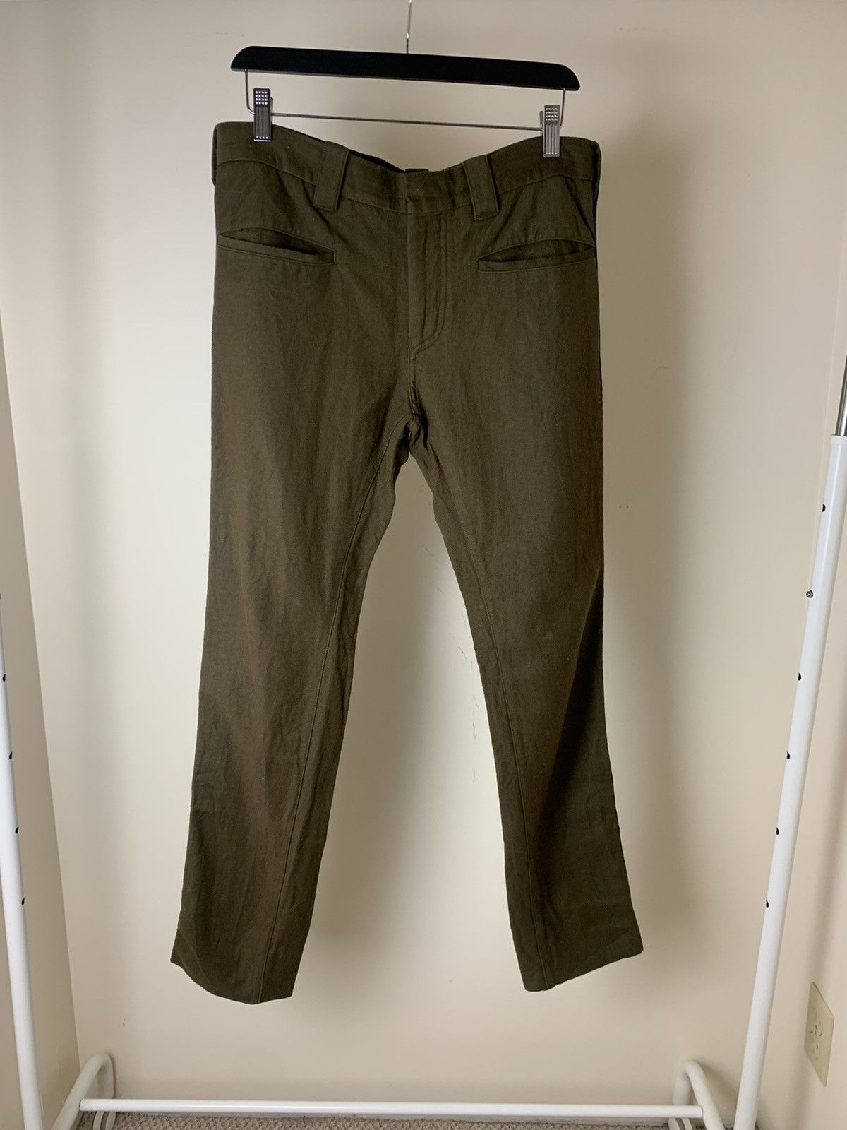 Haider Ackermann Haider Ackermann Brown Blue Side Stripe Trousers Size US 30 / EU 46 - 1 Thumbnail