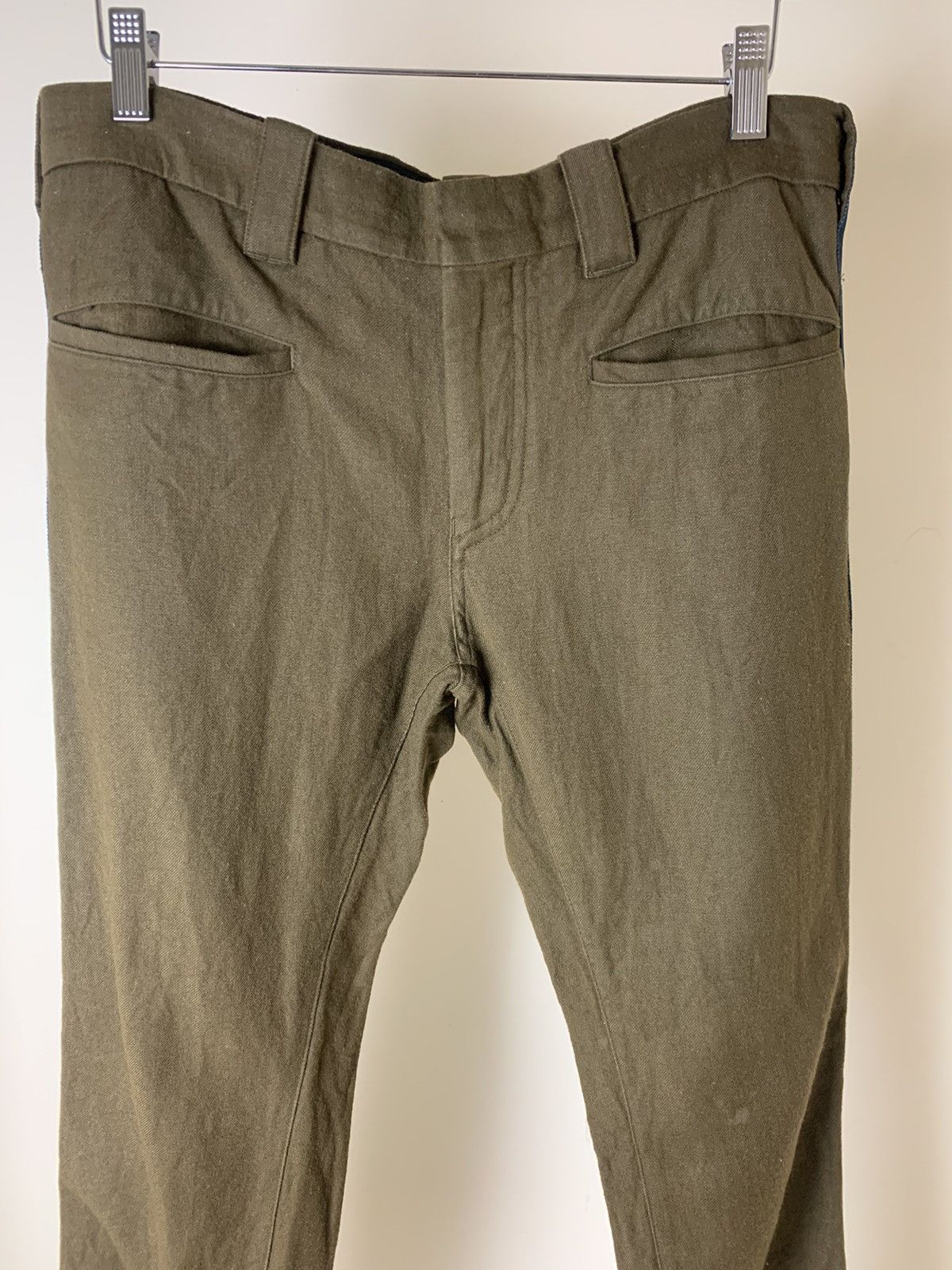 Haider Ackermann Haider Ackermann Brown Blue Side Stripe Trousers Size US 30 / EU 46 - 3 Thumbnail