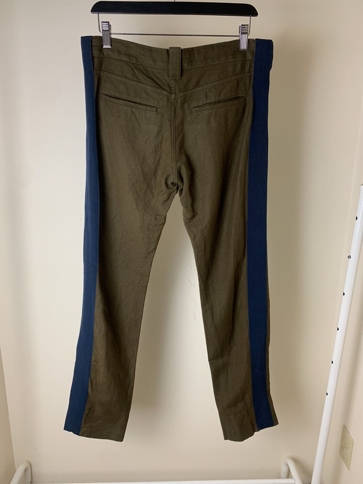 Haider Ackermann Haider Ackermann Brown Blue Side Stripe Trousers Size US 30 / EU 46 - 5 Thumbnail