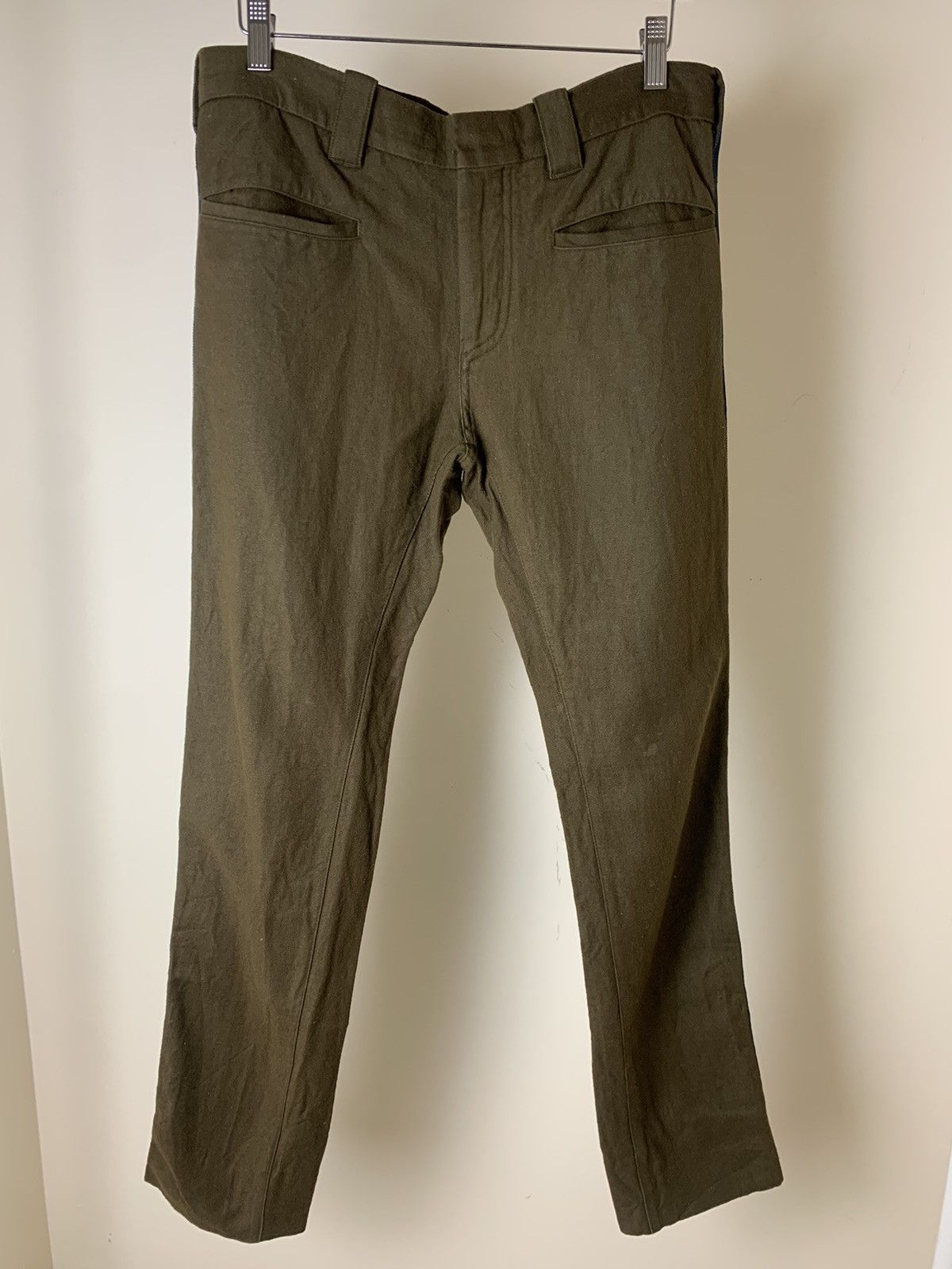 Haider Ackermann Haider Ackermann Brown Blue Side Stripe Trousers Size US 30 / EU 46 - 2 Thumbnail