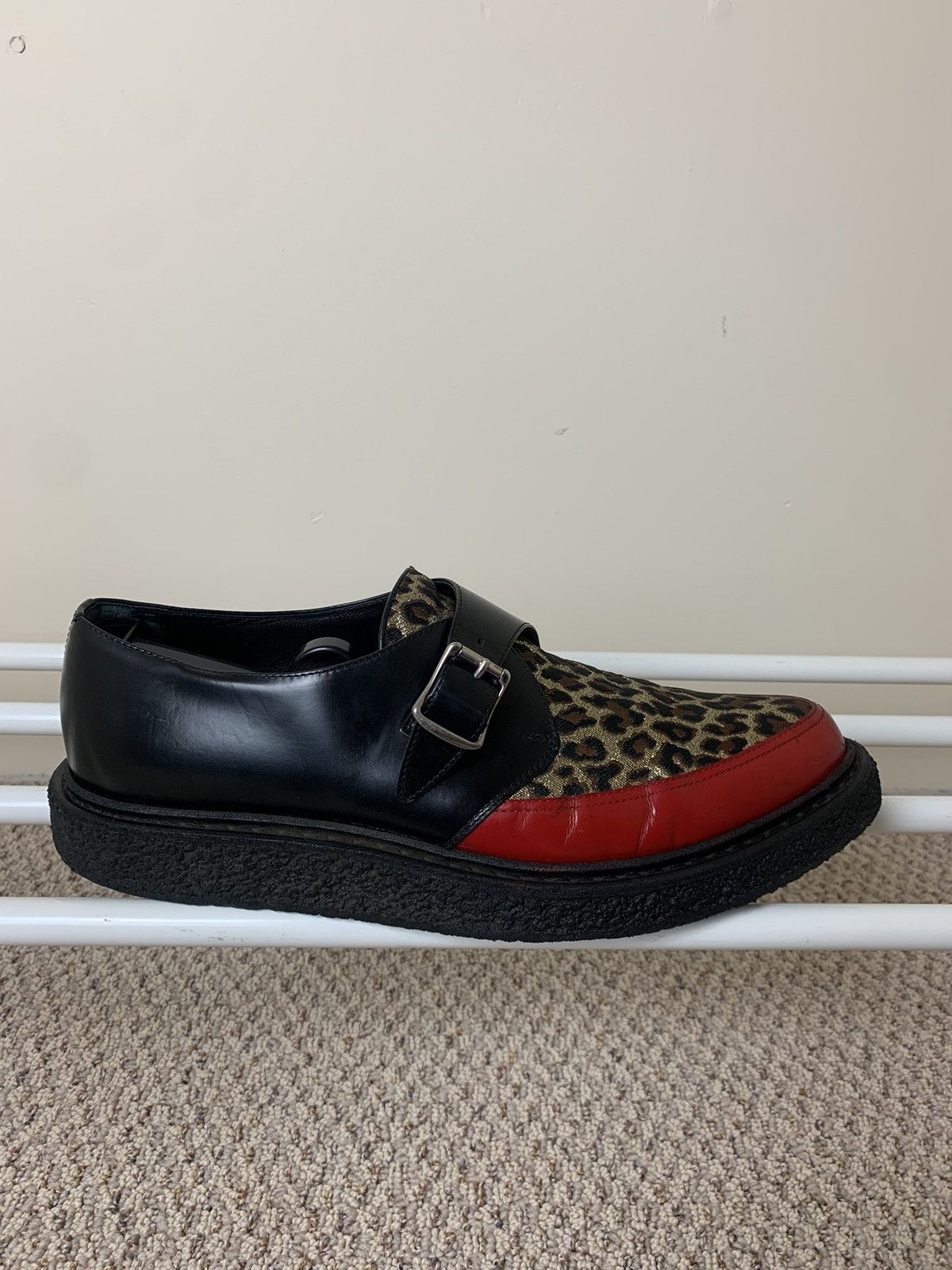 Hedi Slimane × Saint Laurent Paris Saint Laurent Paris Metallic Cheetah And Red AW14 Creepers Size US 10 / EU 43 - 4 Thumbnail
