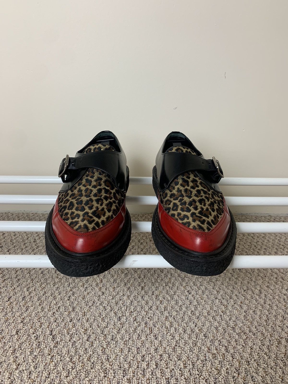 Hedi Slimane × Saint Laurent Paris Saint Laurent Paris Metallic Cheetah And Red AW14 Creepers Size US 10 / EU 43 - 3 Thumbnail