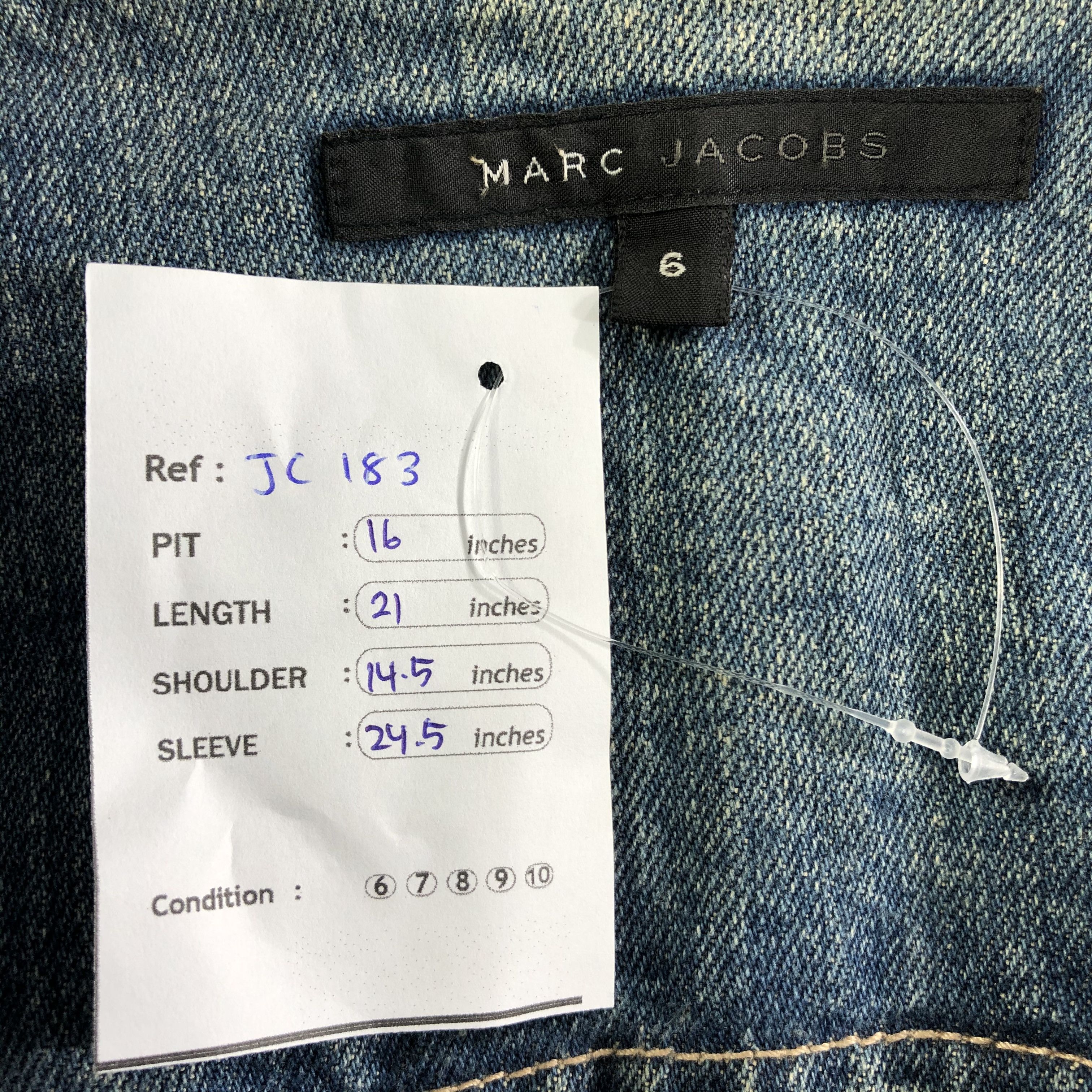 Marc Jacobs Marc Jacobs Denim Jacket -JC183 Size US XS / EU 42 / 0 - 7 Thumbnail