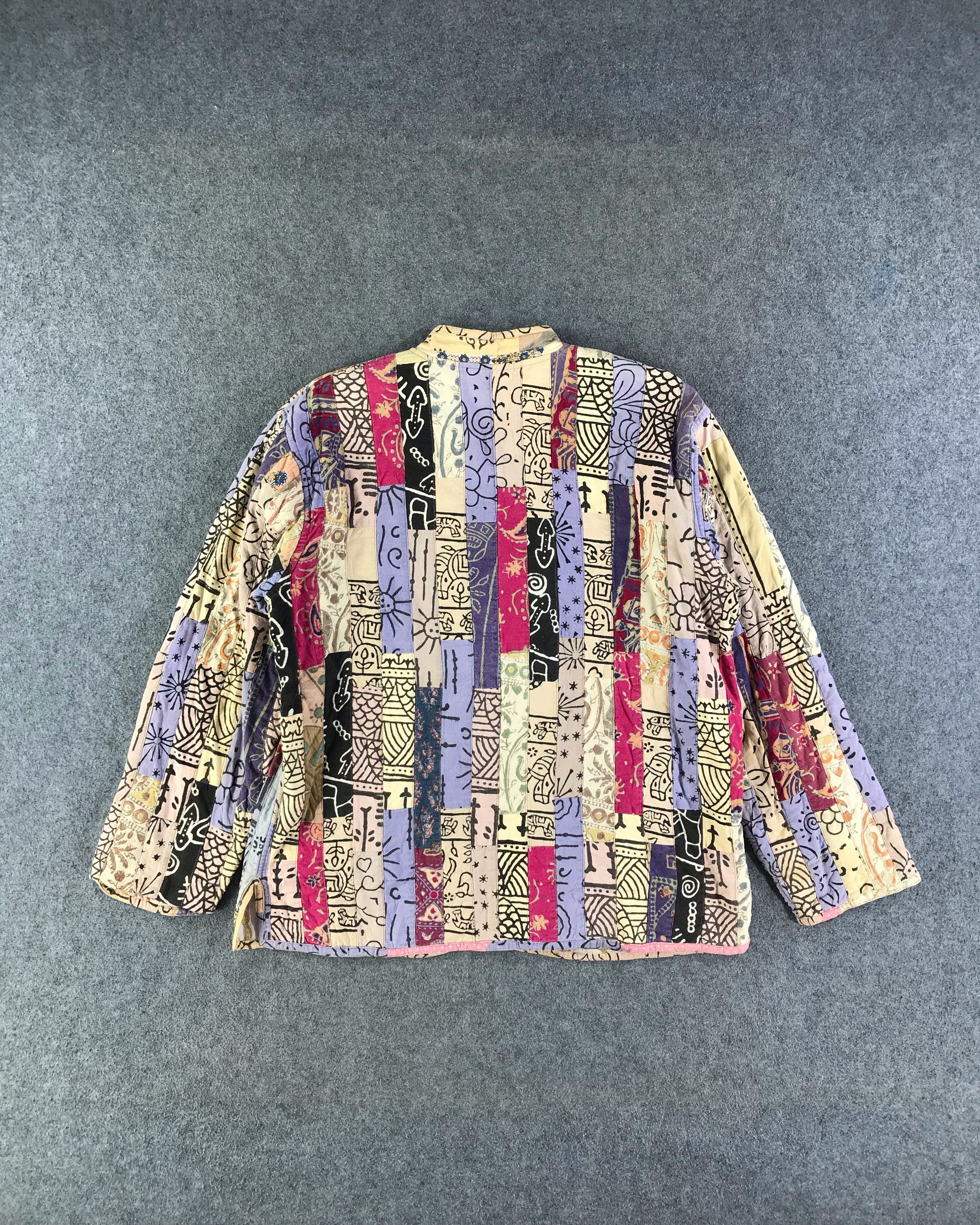 Japanese Brand Vintage Japanese Brand Patchwork Quilted Jacket -JC191 Size US M / EU 48-50 / 2 - 3 Thumbnail