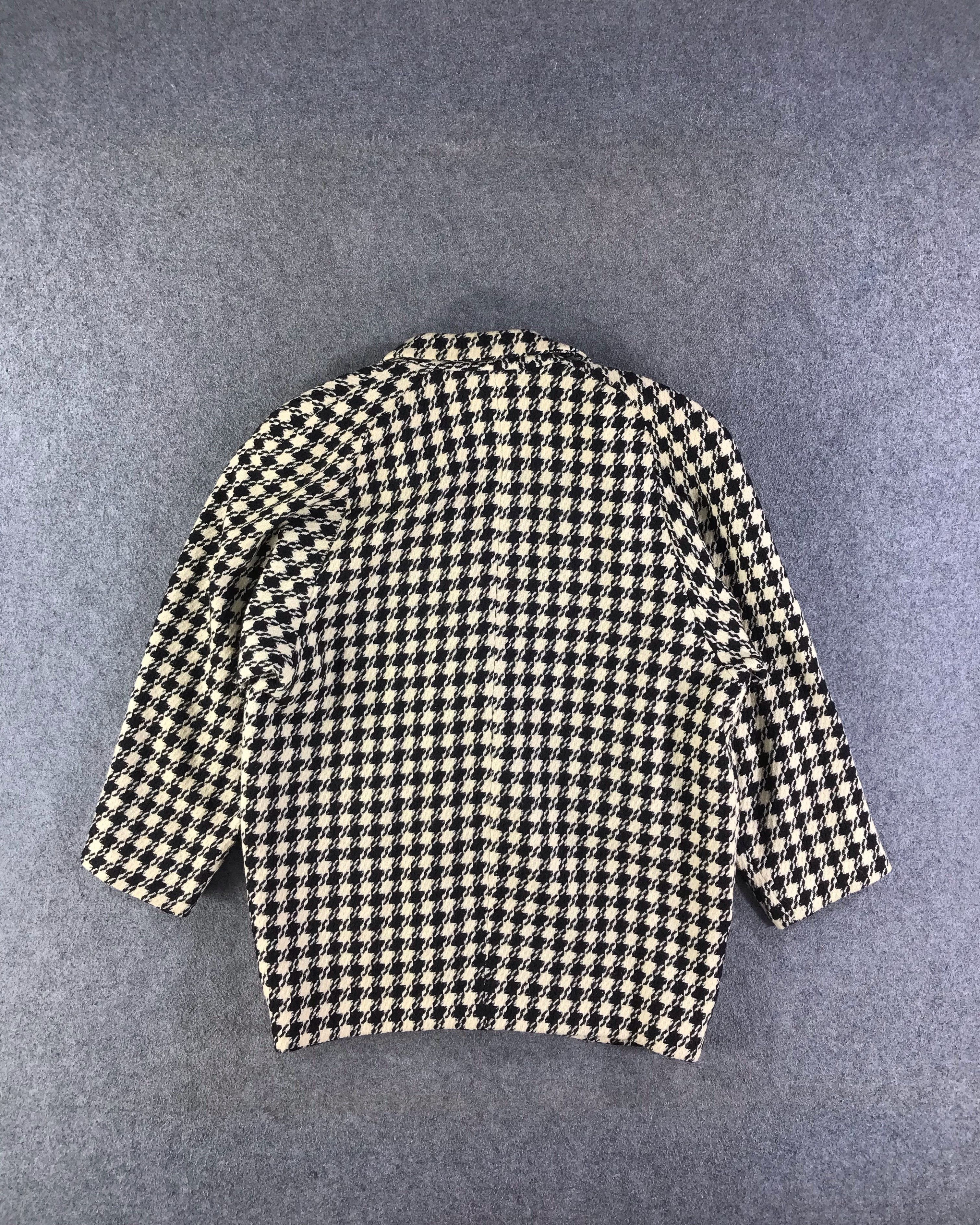 Japanese Brand Vintage Wool Houndstooth Coat Jacket JC297 Size US M / EU 48-50 / 2 - 3 Thumbnail