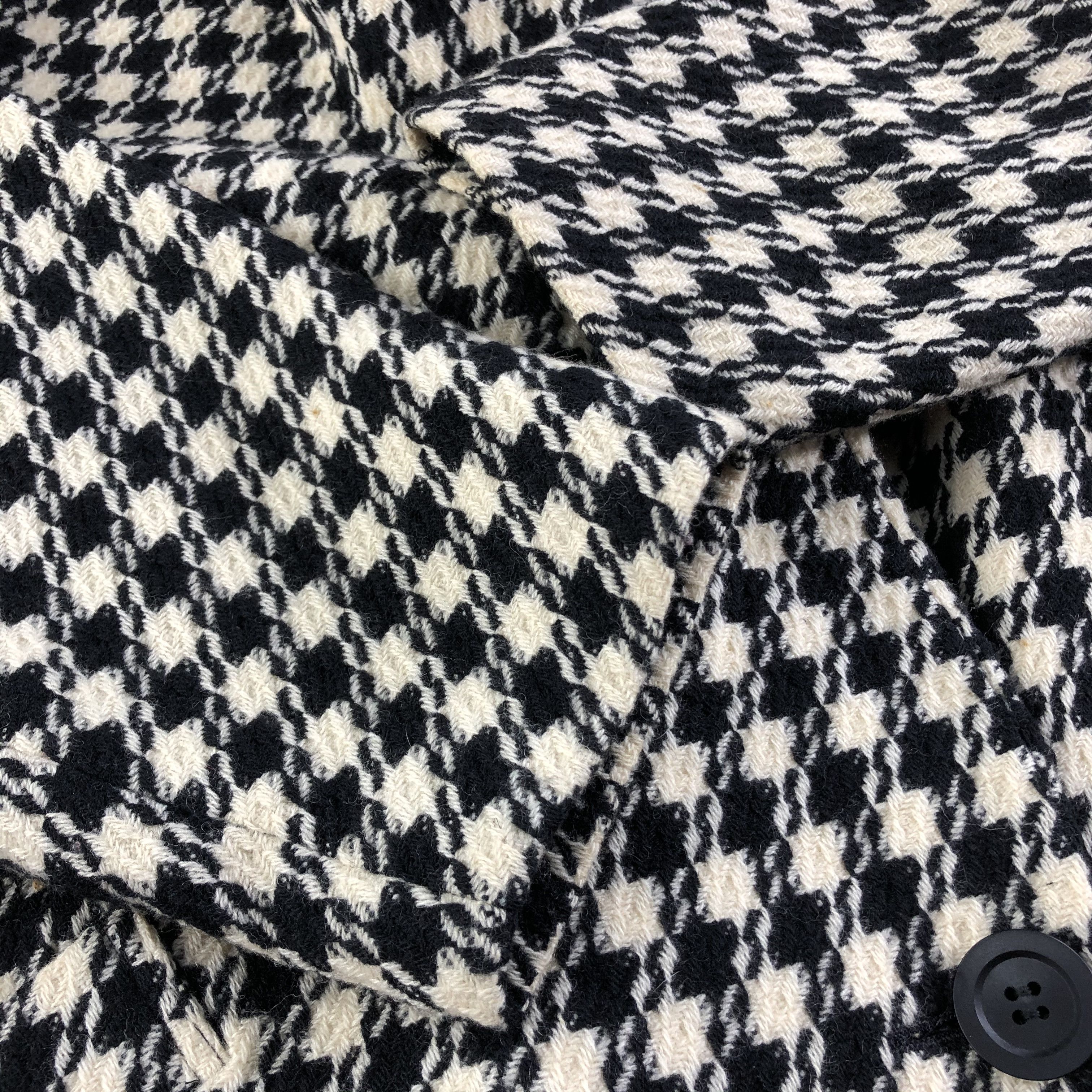 Japanese Brand Vintage Wool Houndstooth Coat Jacket JC297 Size US M / EU 48-50 / 2 - 4 Thumbnail