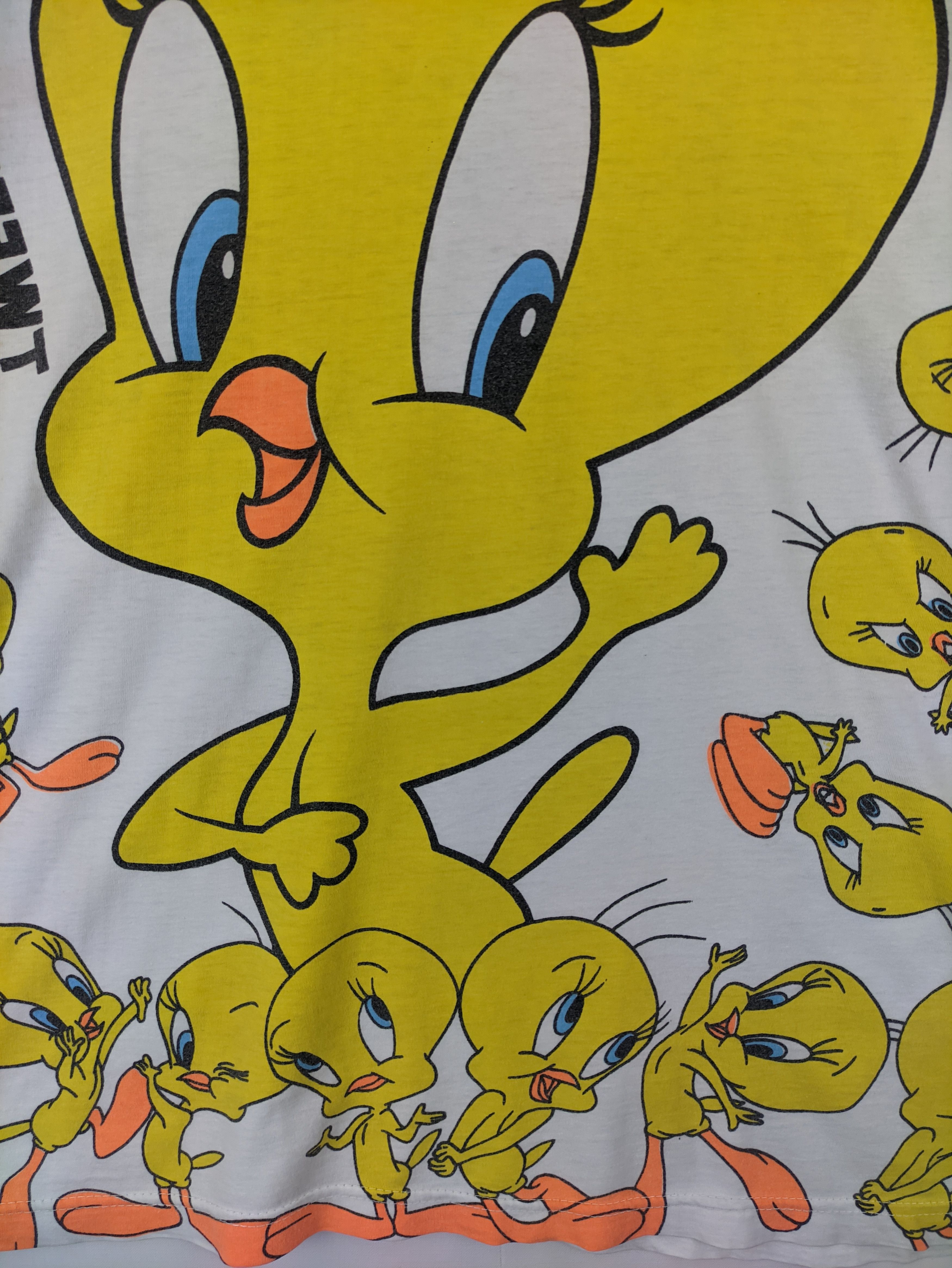Cartoon Network Steals🔥T Shirt Tweety Bird Warner Bros Big Printed Tee Size US M / EU 48-50 / 2 - 4 Thumbnail