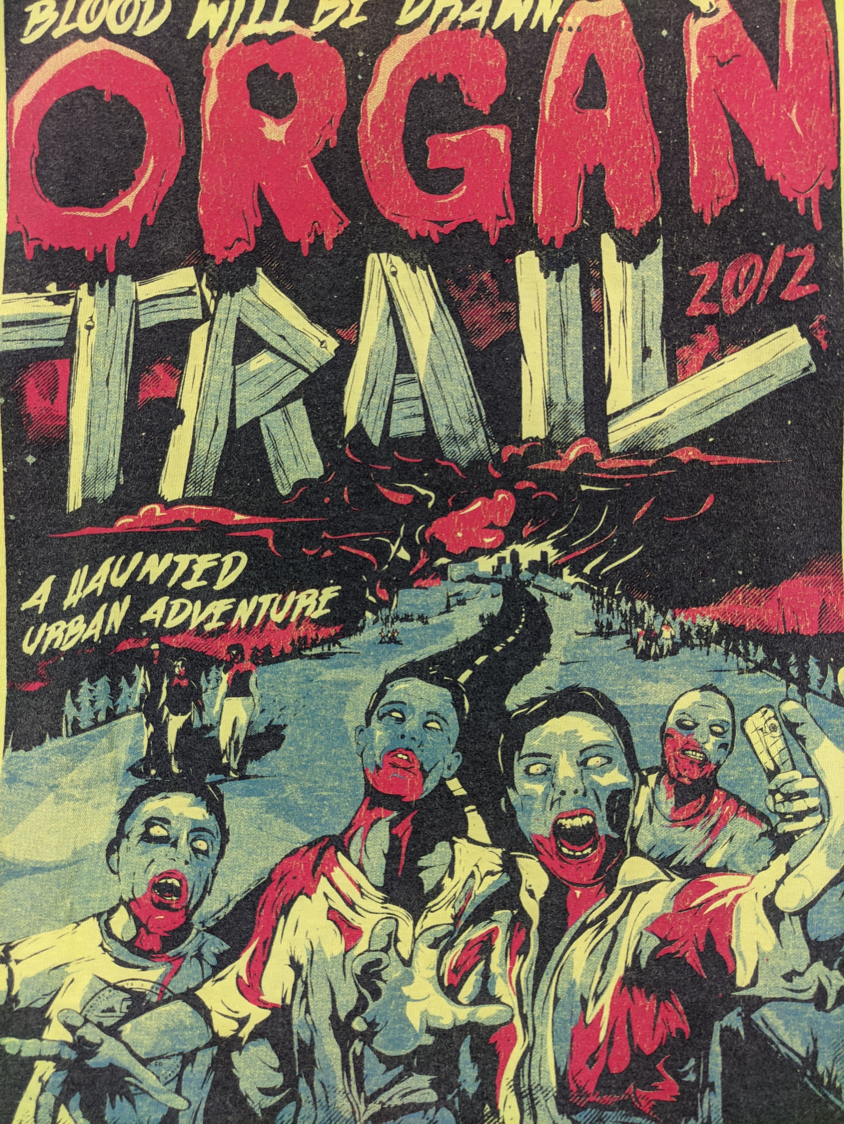 Japanese Brand Steals🔥Tshirt Organ Trail Zombie Movie Style Tee Size US M / EU 48-50 / 2 - 4 Thumbnail