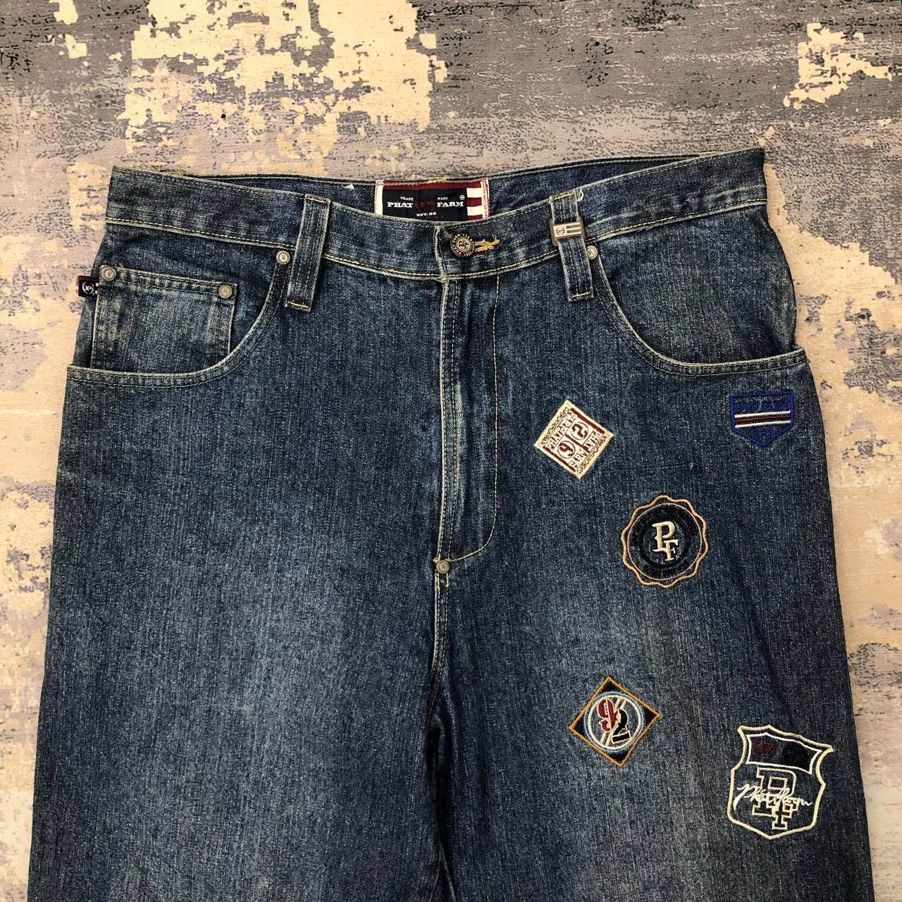 Phat Farm P278 90s PHAT FARM HIPHOP JEANS Size US 34 / EU 50 - 3 Thumbnail