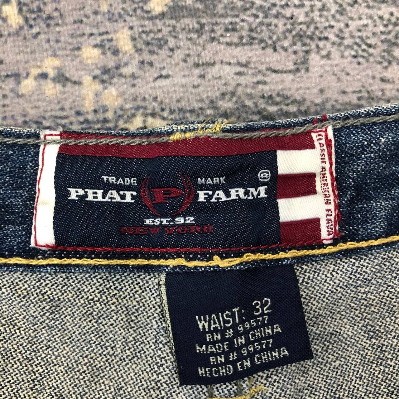 Phat Farm P278 90s PHAT FARM HIPHOP JEANS Size US 34 / EU 50 - 5 Thumbnail