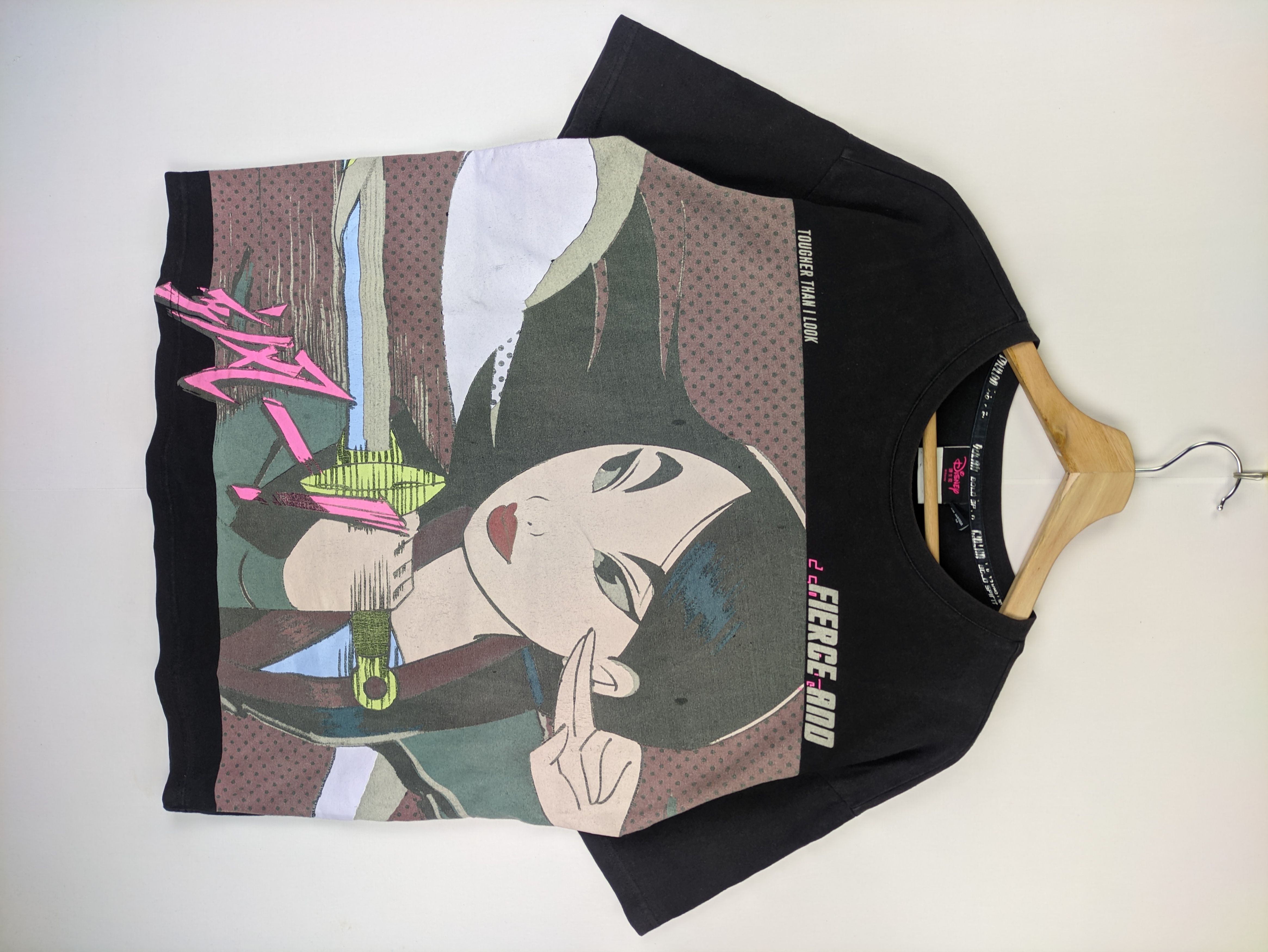 image of Stealst Shirt Disney Mulan Movie Big Print Tee in Faded Black, Men's (Size Medium)