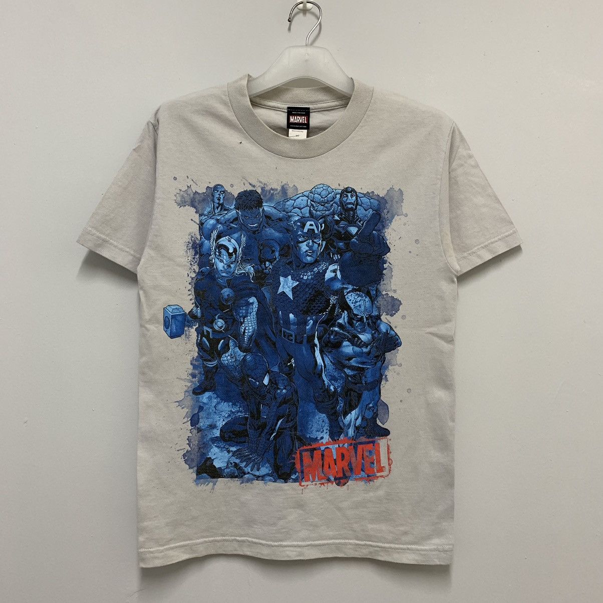 Vintage marvel t shirt by mad engine full print design..