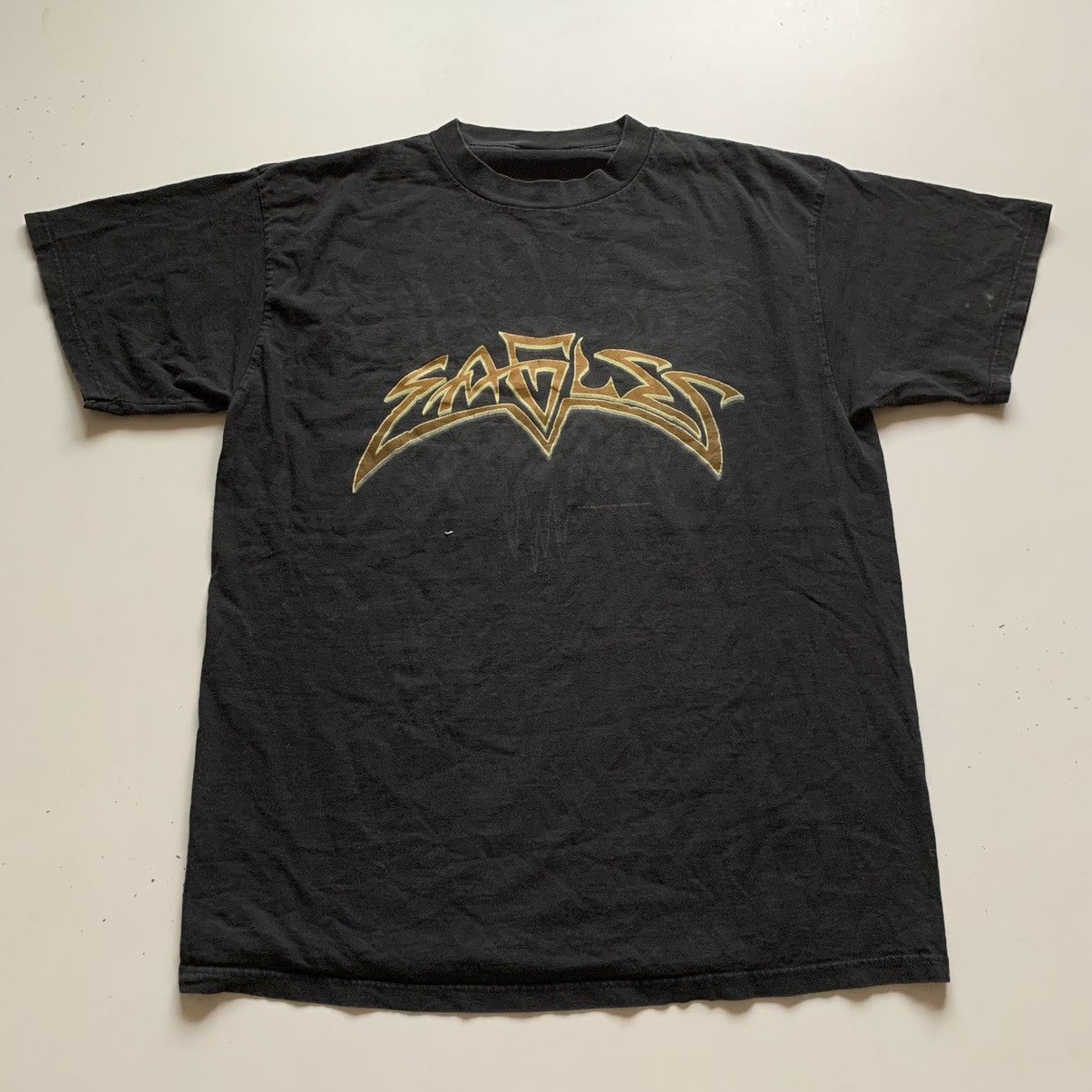 image of Band Tees x Vintage 90's The Eagles Tour Graphic T Shirt Faded XL in Black, Men's