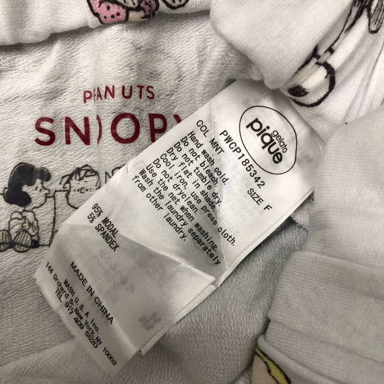 Cartoon Network × Peanuts P581 SNOOPY PEANUTS FULLPRINT SWEATPANTS Size 30" / US 8 / IT 44 - 6 Thumbnail