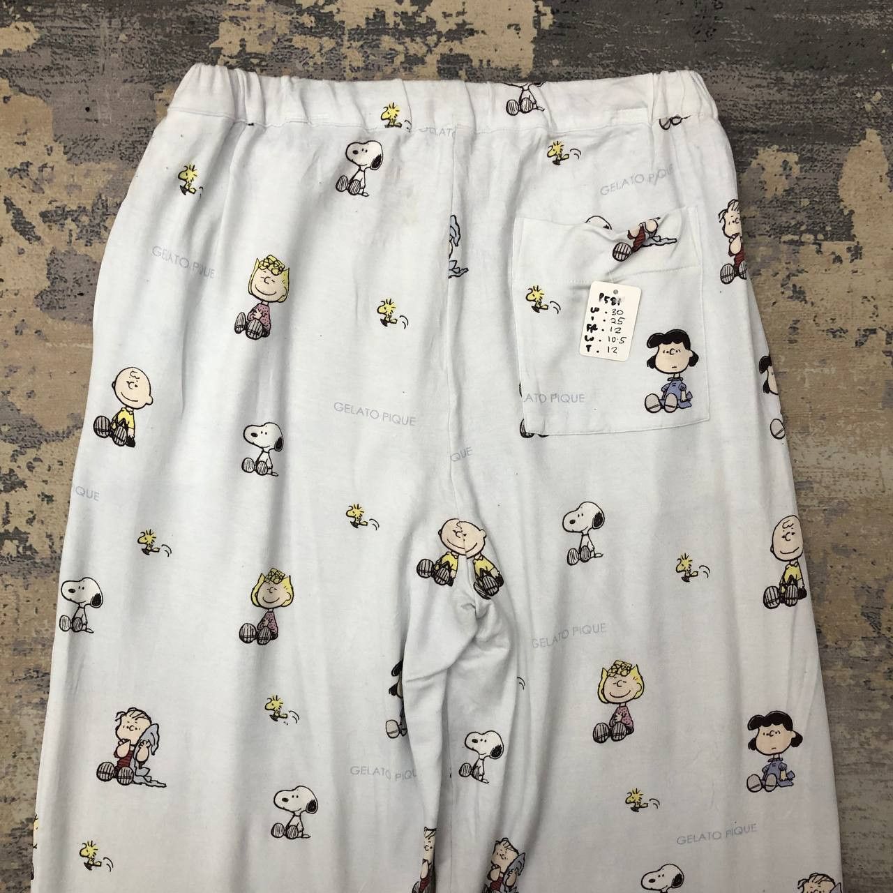 Cartoon Network × Peanuts P581 SNOOPY PEANUTS FULLPRINT SWEATPANTS Size 30" / US 8 / IT 44 - 4 Thumbnail