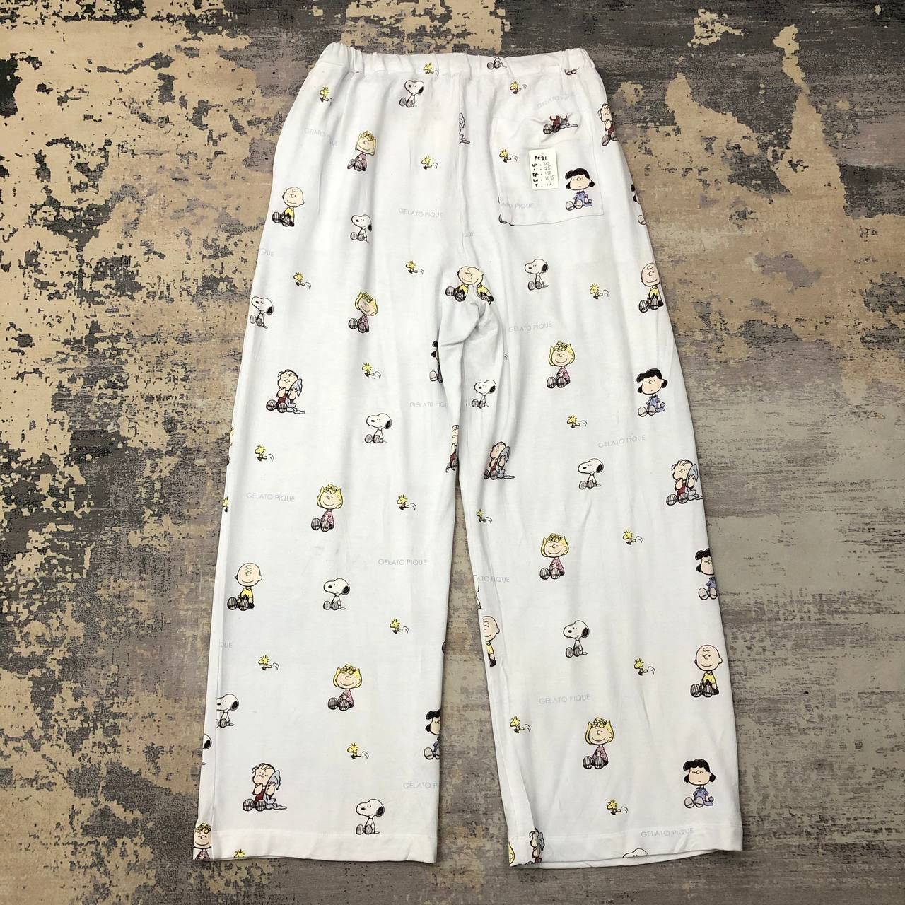 Cartoon Network × Peanuts P581 SNOOPY PEANUTS FULLPRINT SWEATPANTS Size 30" / US 8 / IT 44 - 2 Thumbnail