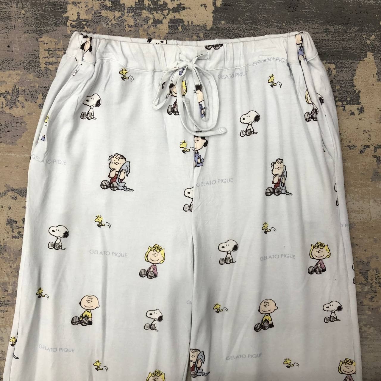 Cartoon Network × Peanuts P581 SNOOPY PEANUTS FULLPRINT SWEATPANTS Size 30" / US 8 / IT 44 - 3 Thumbnail