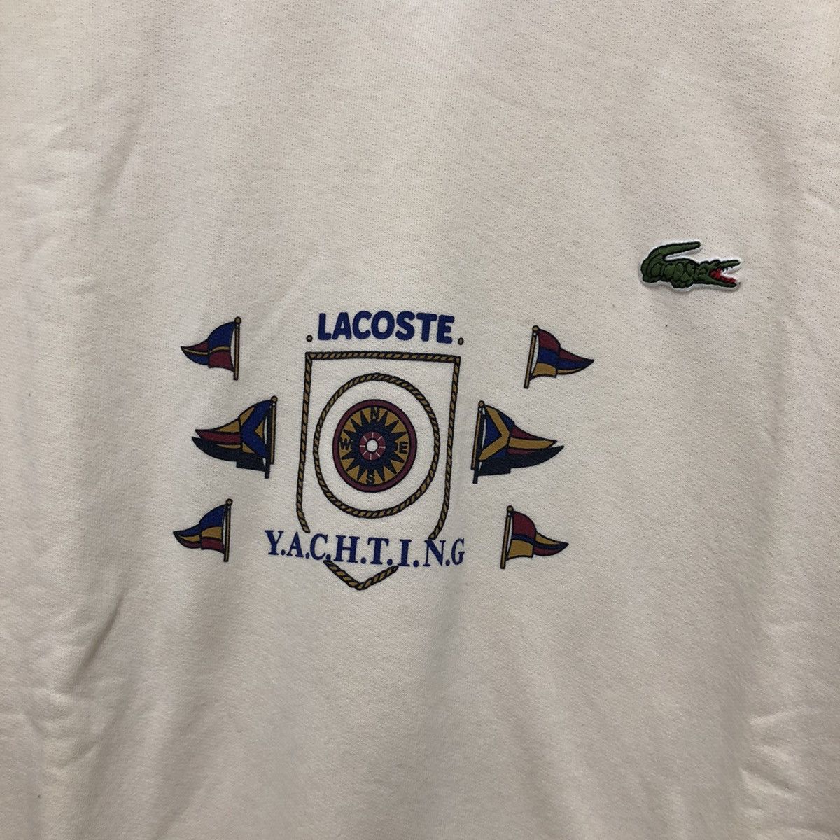 Lacoste Vintage Lacoste Yachting Sweatshirt Size US XL / EU 56 / 4 - 3 Thumbnail