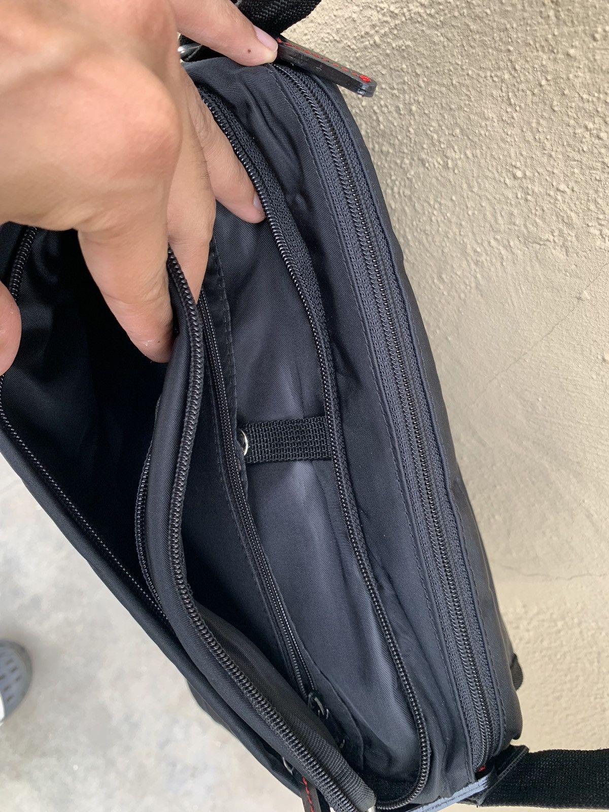 Yohji Yamamoto Yohji Yamamoto black Nylon Sling crossbody multipocket Bag Size ONE SIZE - 4 Thumbnail