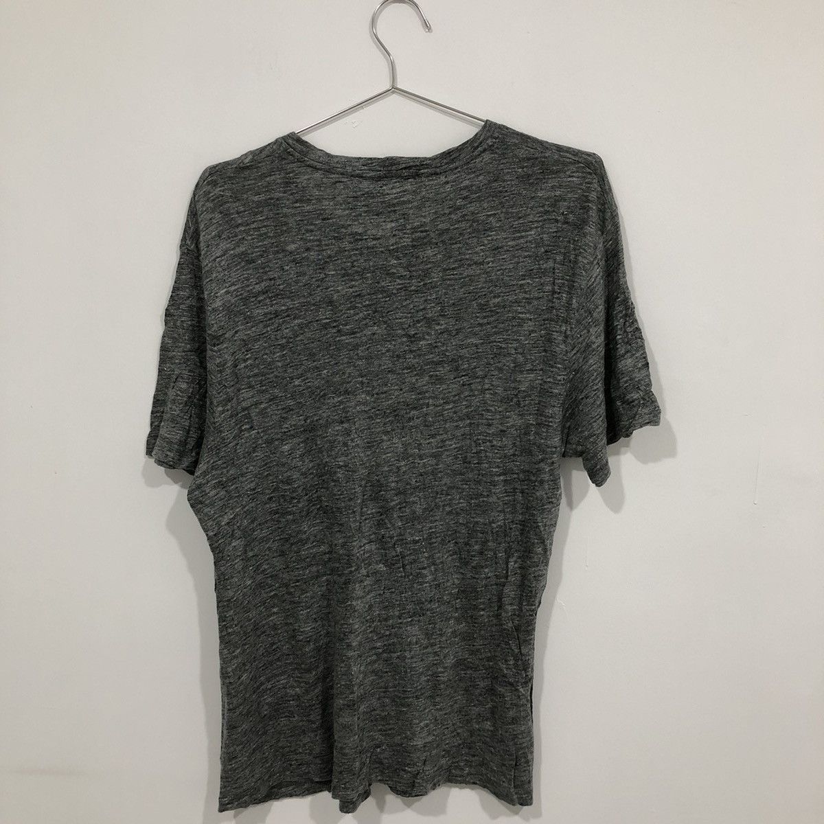 Sandro Plain Grey Linen Tee Size US S / EU 44-46 / 1 - 3 Thumbnail