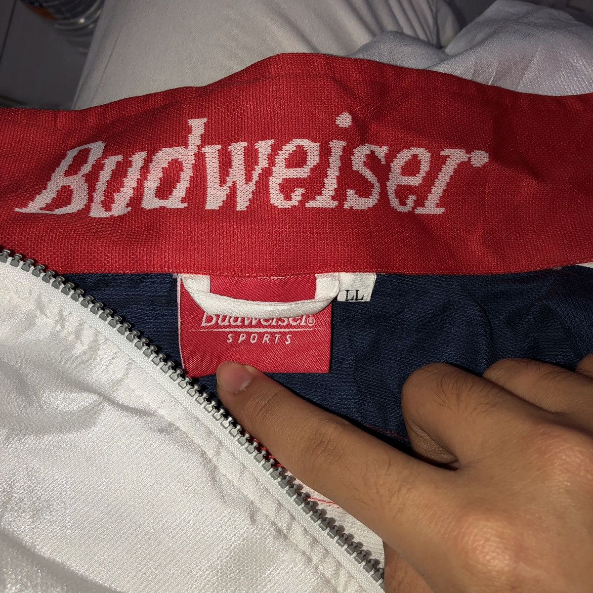 Budweiser Vintage Budweiser Bud Sports Track Jacket Size US XXL / EU 58 / 5 - 5 Thumbnail