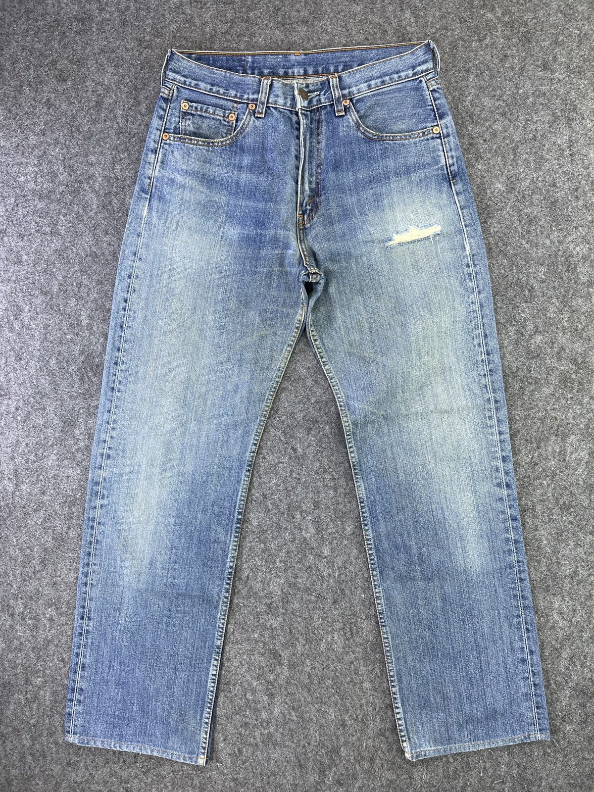 image of Levis 512 Distressesd Jeans - J872 in Blue, Men's (Size 30)