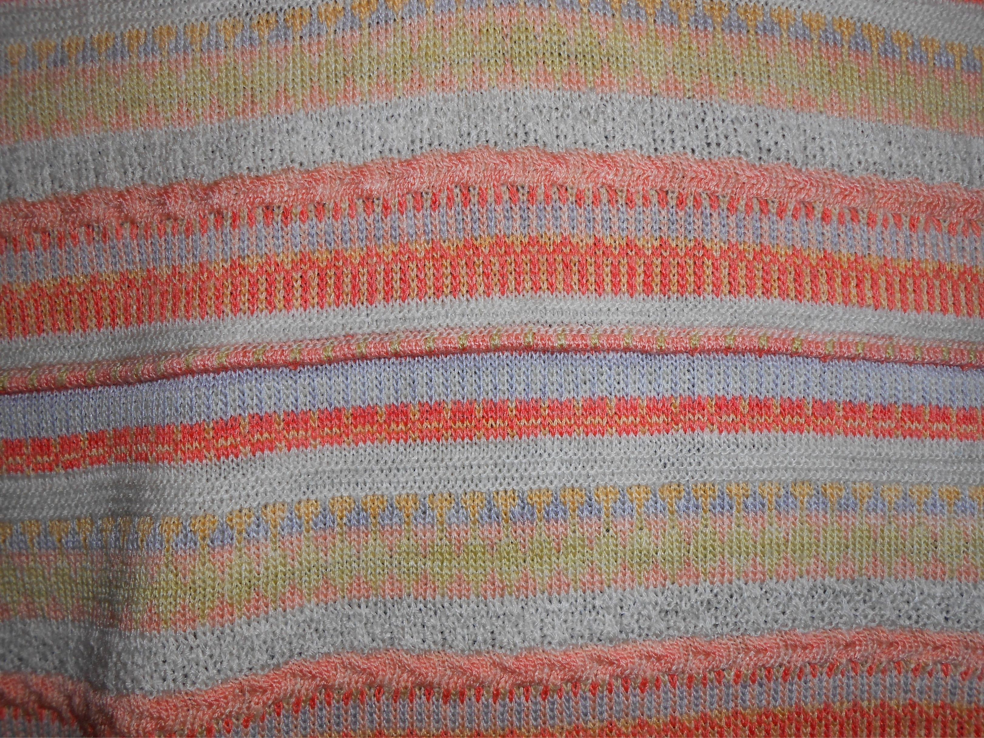 Comme des Garcons KNITTED VEST FRESH LIGHTED COLOURS ULTRA MULTI KNIT STITCH Size US L / EU 52-54 / 3 - 5 Thumbnail