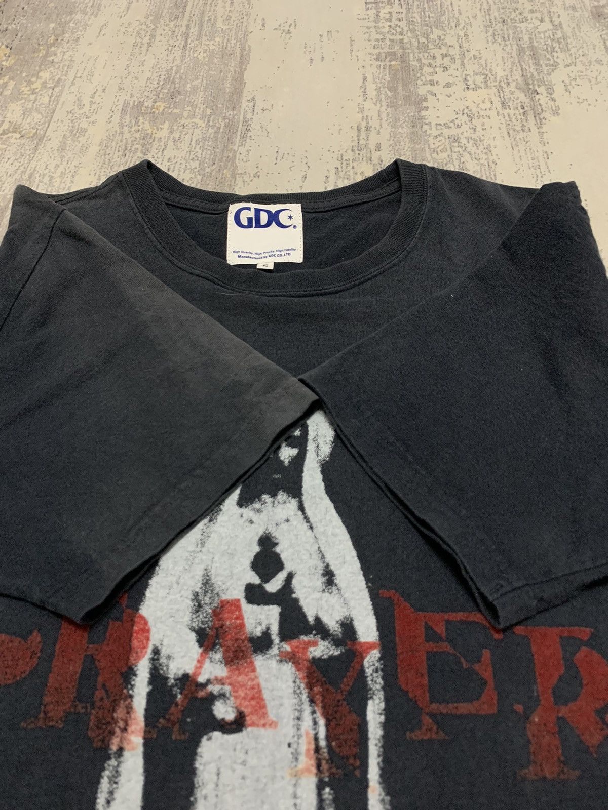 If Six Was Nine × Japanese Brand × Narcotic GDC Japanese Brand Narcotic GDC Jesus Prayer Sun Faded Tee Size US S / EU 44-46 / 1 - 4 Thumbnail