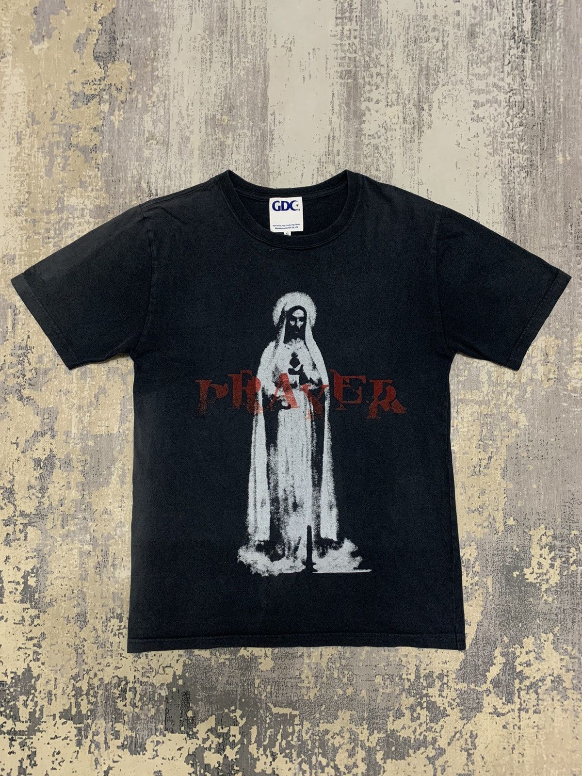 If Six Was Nine × Japanese Brand × Narcotic GDC Japanese Brand Narcotic GDC Jesus Prayer Sun Faded Tee Size US S / EU 44-46 / 1 - 1 Thumbnail