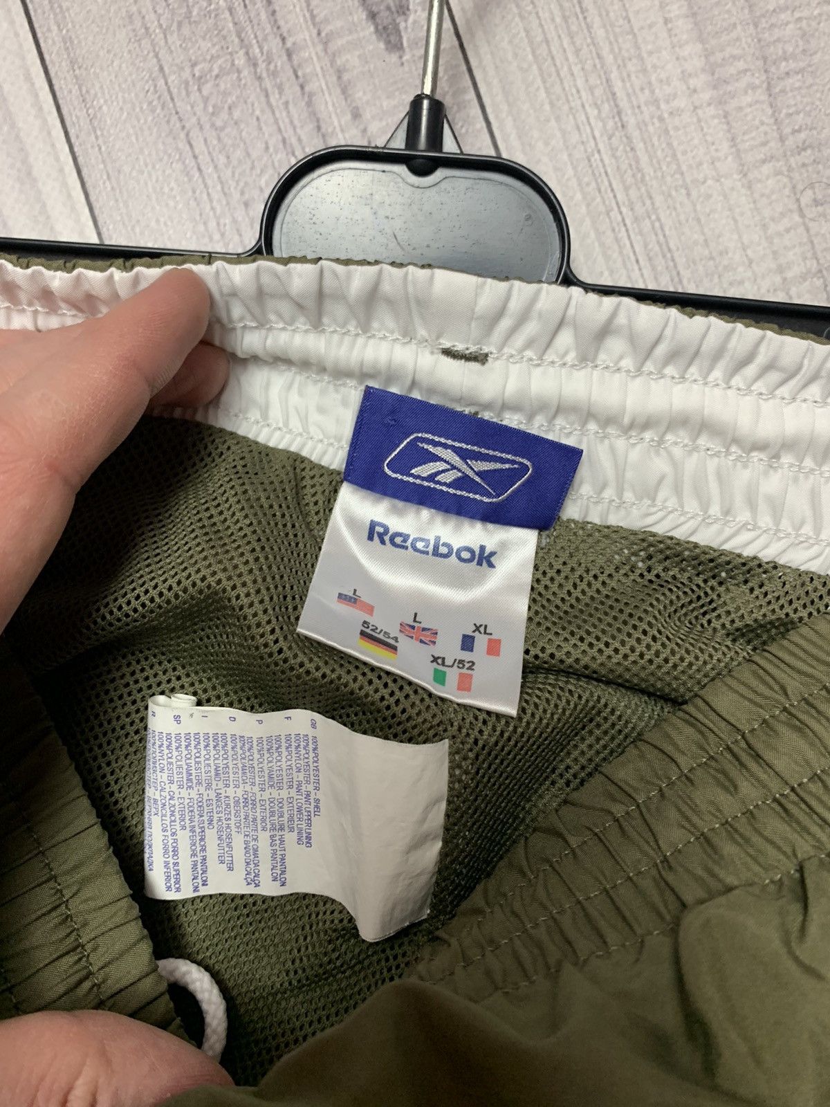 Reebok × Vintage Vintage Reebok Khaki drill pants Y2K joggers logo size L Size US 34 / EU 50 - 5 Thumbnail