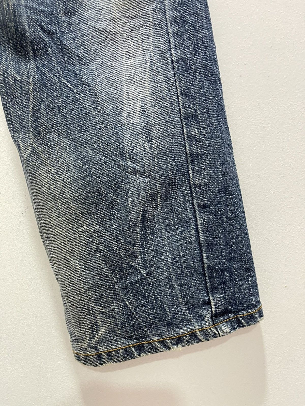 Vintage RED PEPPER STRIPED POCKET DESIGN DISTRESSED DENIM JEANS Size US 29 - 11 Thumbnail
